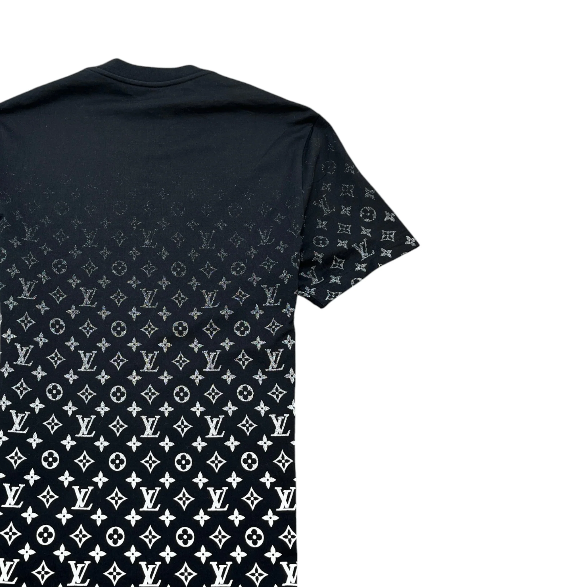 Men's Monogram Gradient T-Shirt Black Size S - Image 4