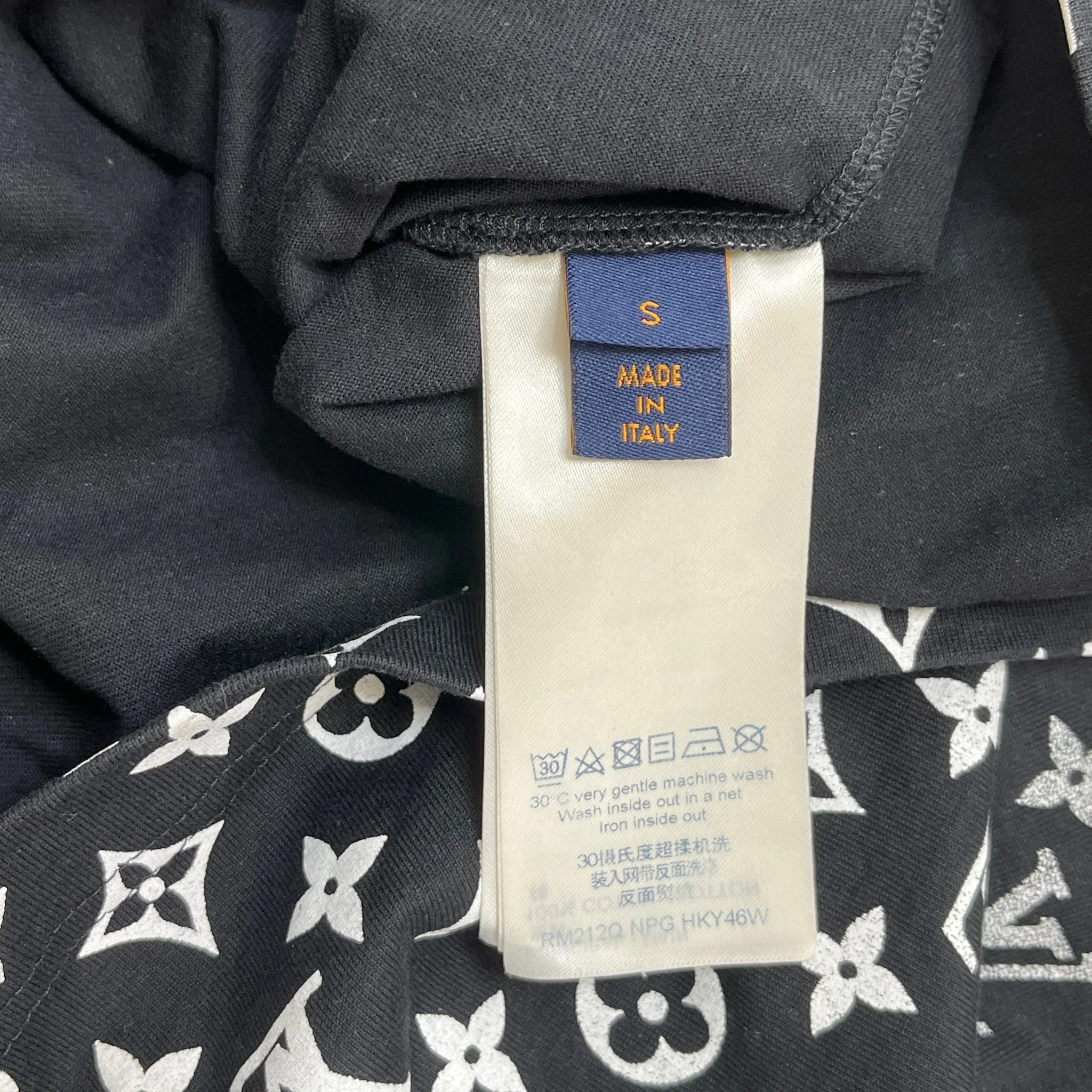 Men's Monogram Gradient T-Shirt Black Size S - Image 7