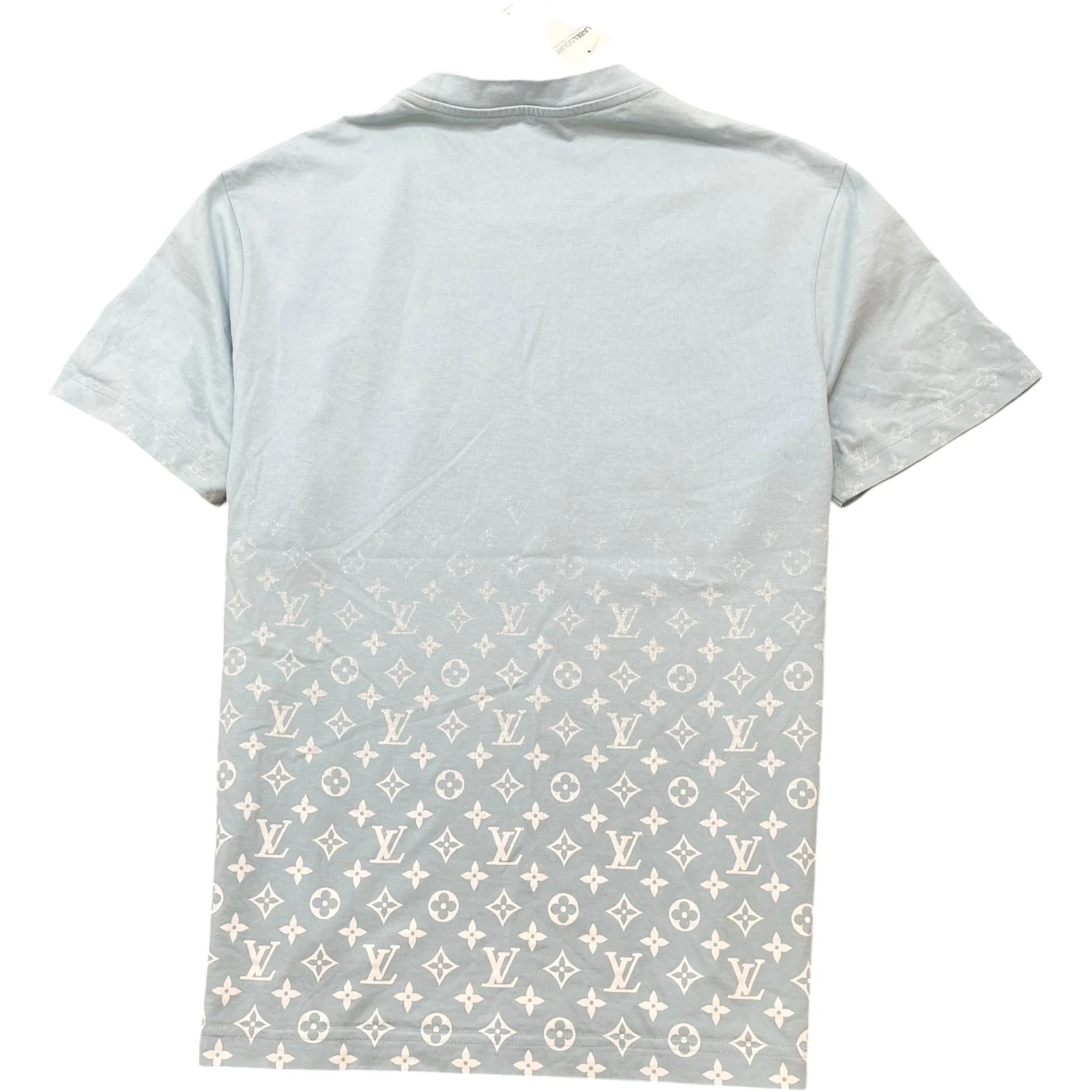 Men's Monogram Gradient T-Shirt Blue Size L - Image 2