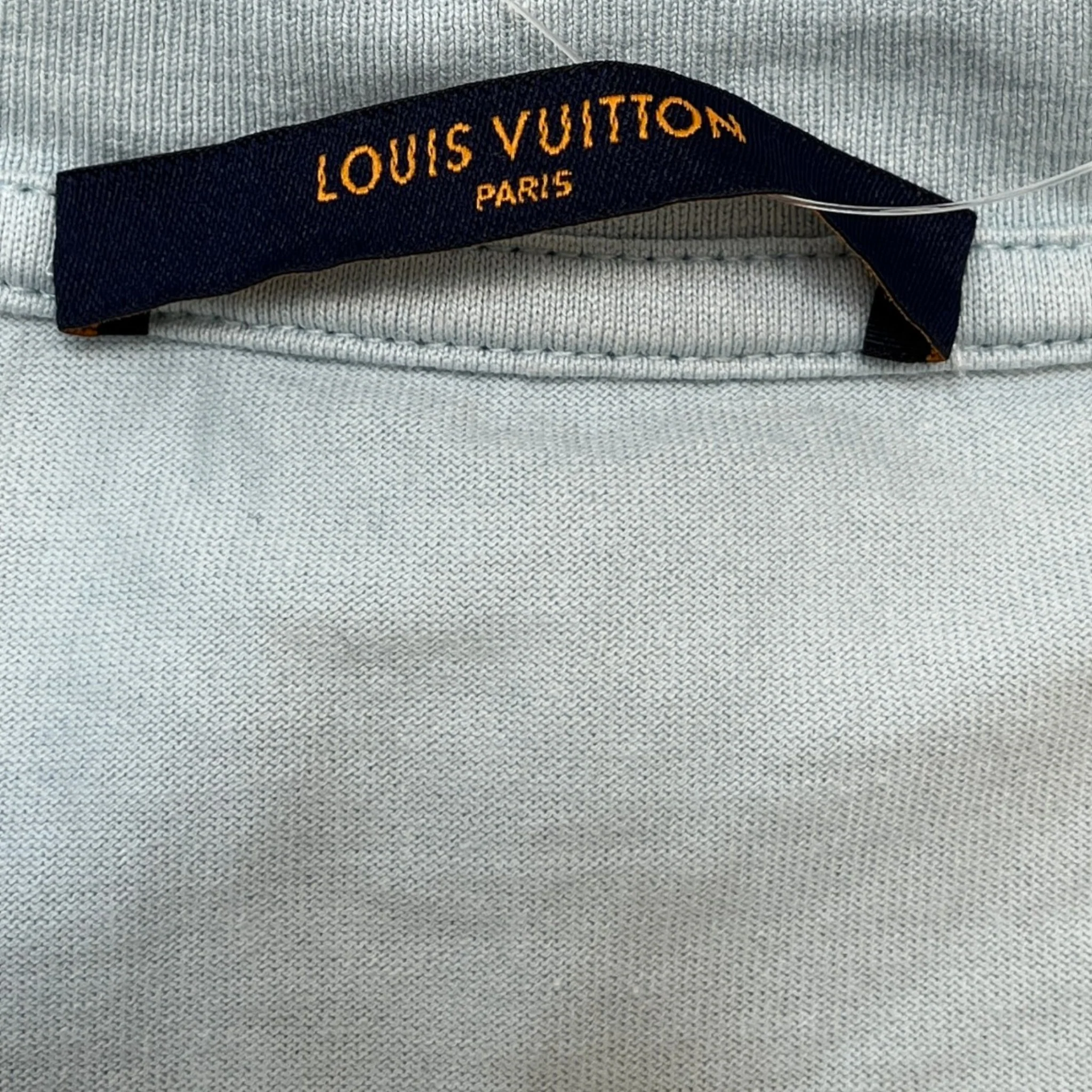 Men's Monogram Gradient T-Shirt Blue Size L - Image 5