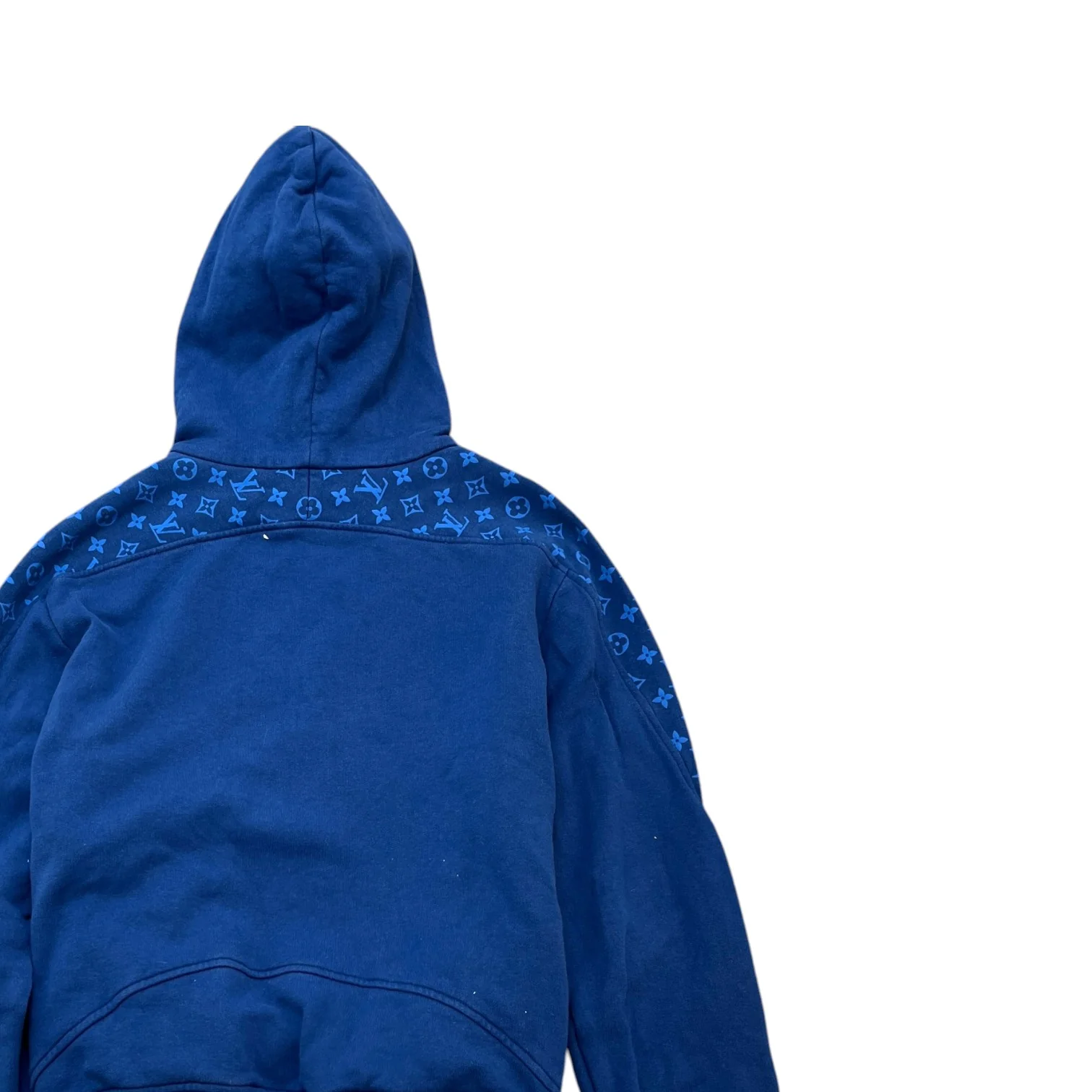 Men's Monogram Hoodie Blue Size S - Image 4