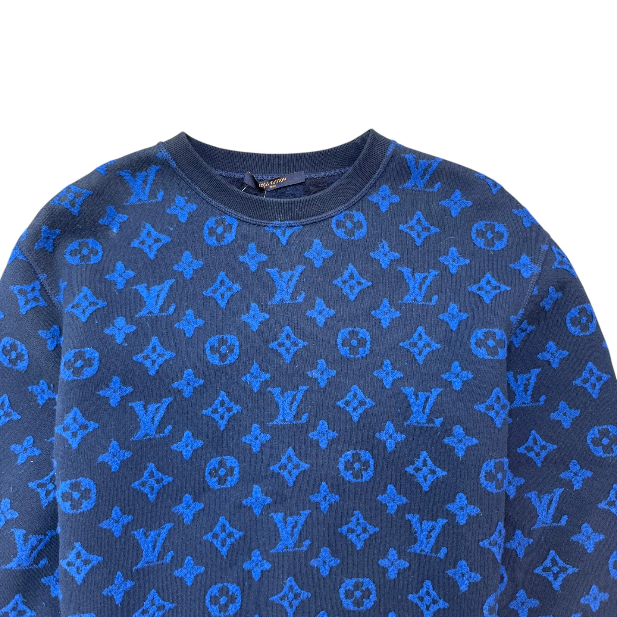 Men's Monogram Jumper Blue Size S - Image 3