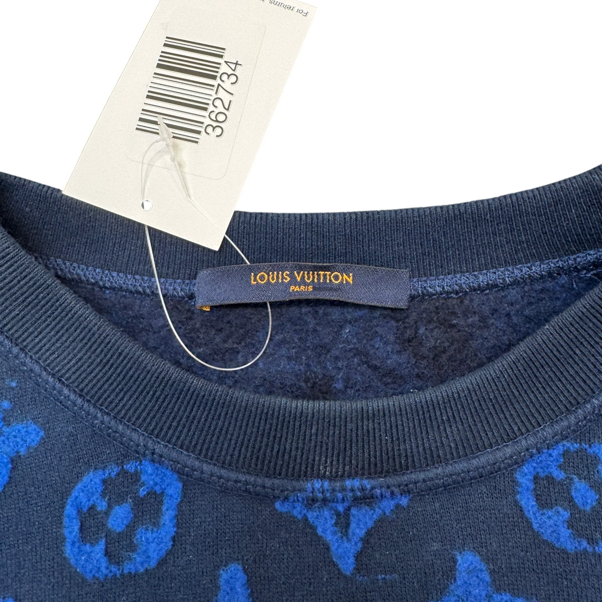 Men's Monogram Jumper Blue Size S - Image 6