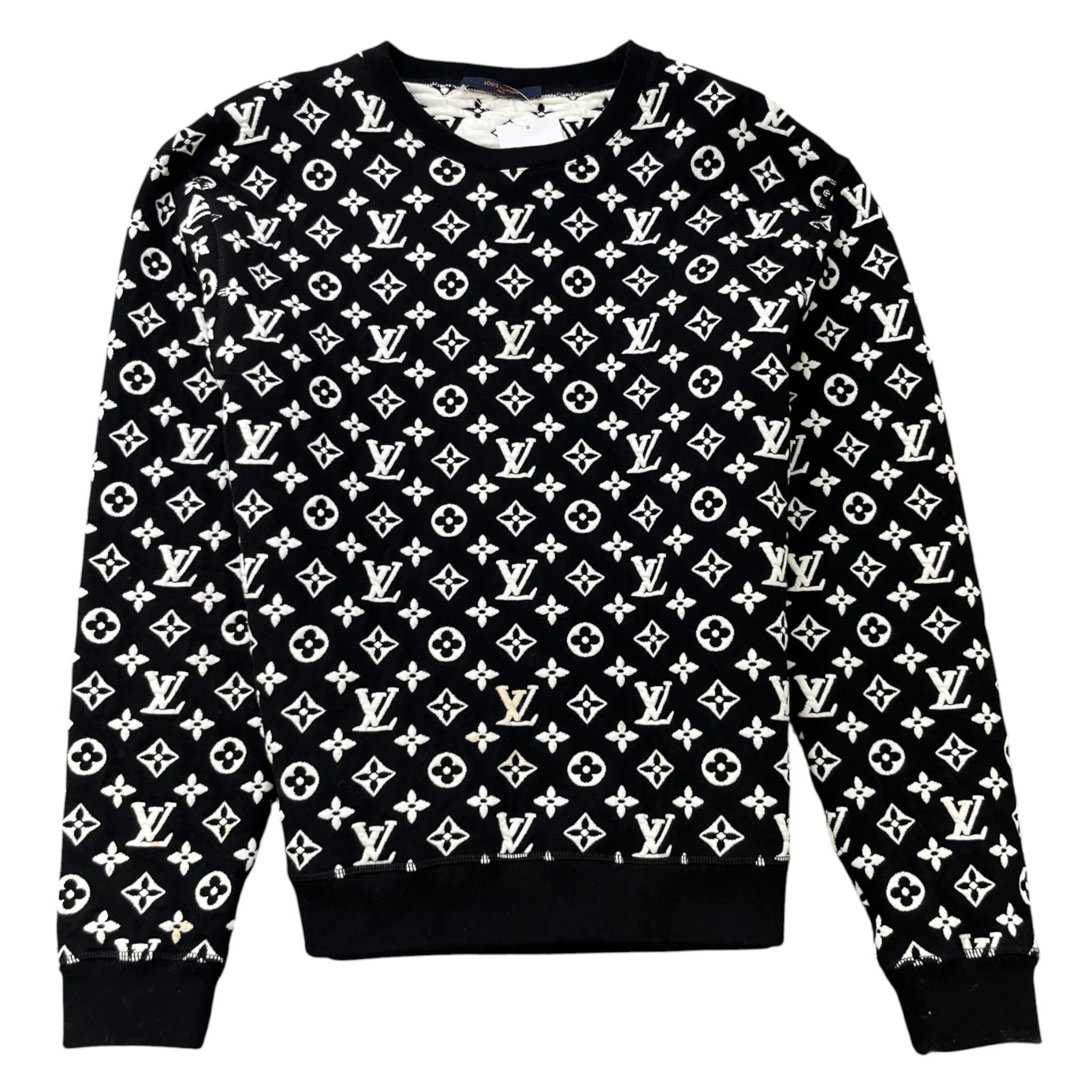 Men's Monogram Logo Sweatshirt Black Size M