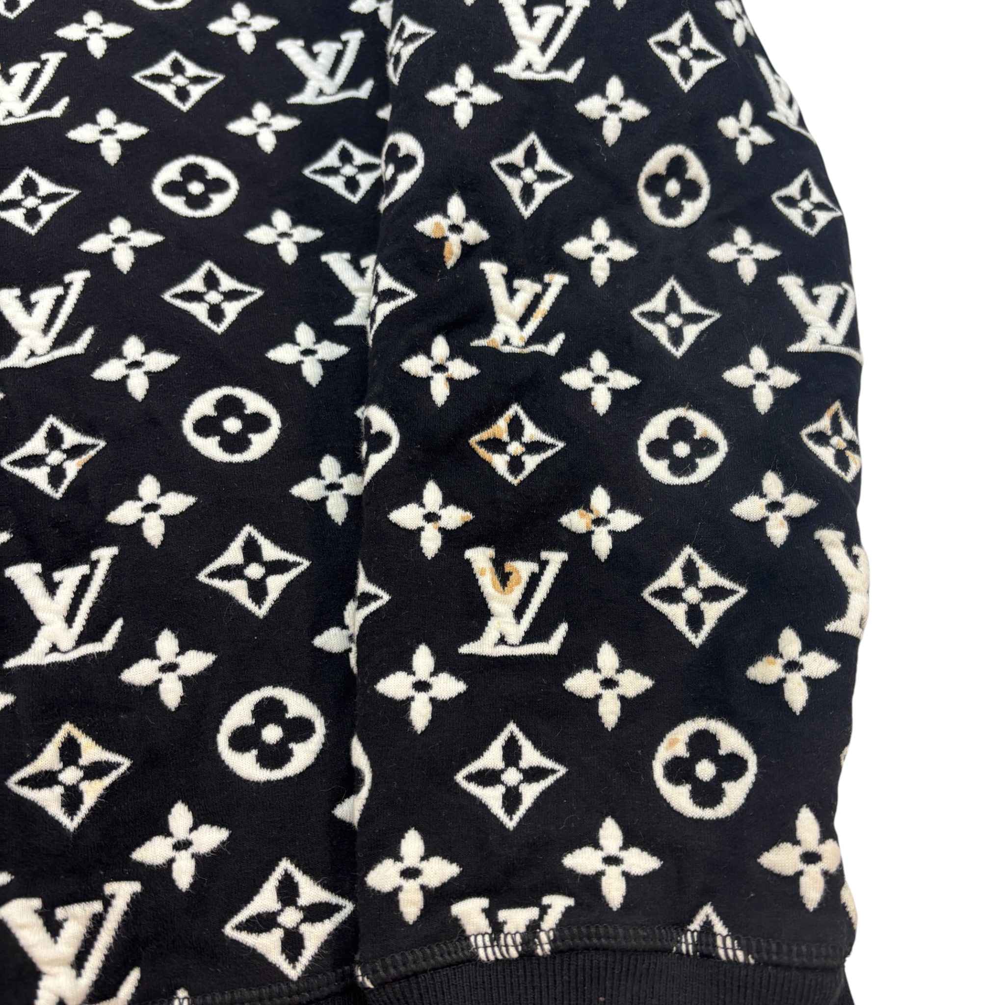 Men's Monogram Logo Sweatshirt Black Size M - Image 10