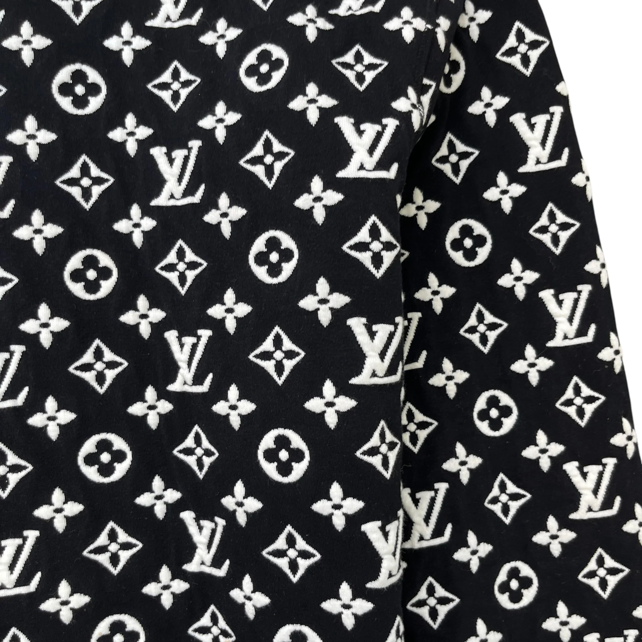 Men's Monogram Logo Sweatshirt Black Size M - Image 5