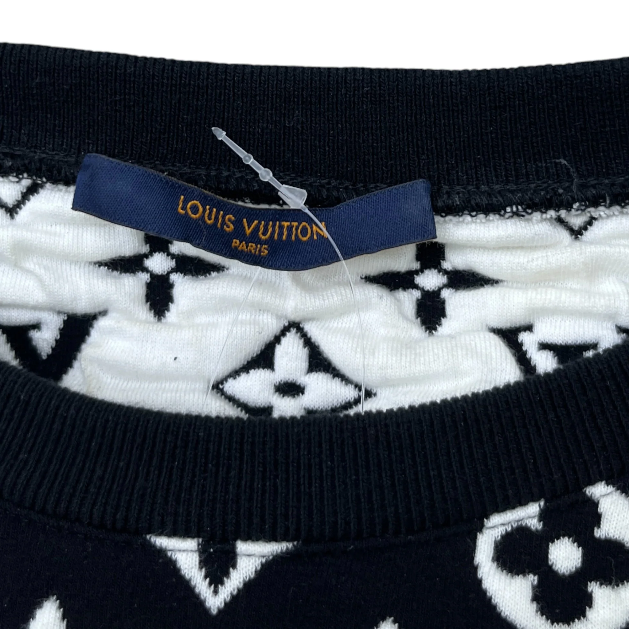 Men's Monogram Logo Sweatshirt Black Size M - Image 6
