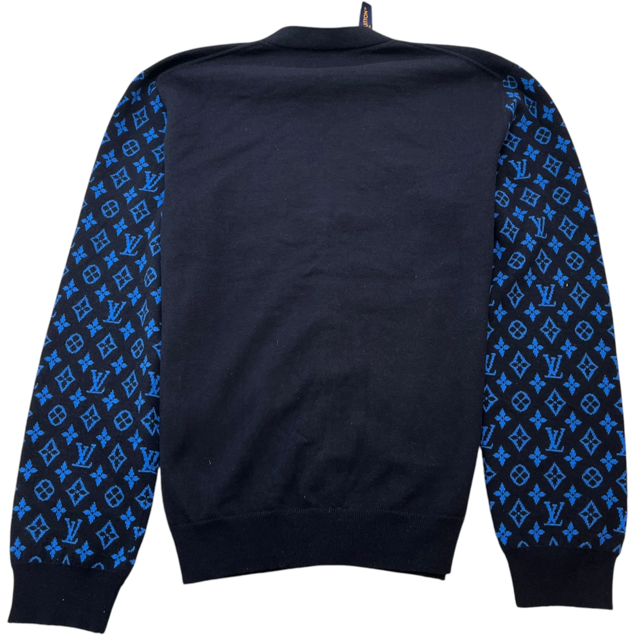 Men's Monogram Mix Cashmere Cardigan Black Size L - Image 2