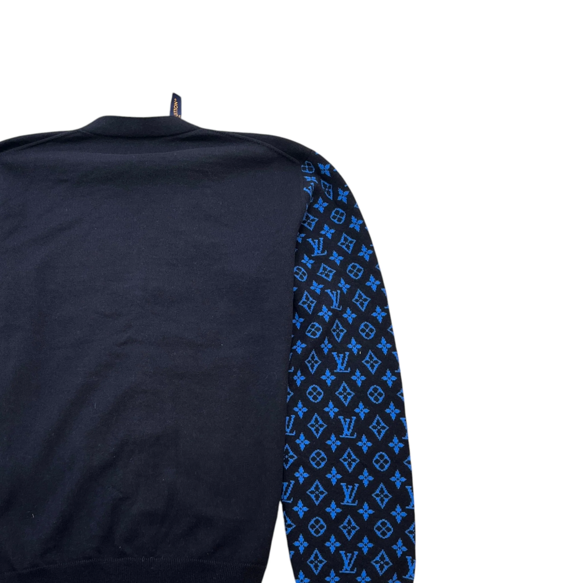Men's Monogram Mix Cashmere Cardigan Black Size L - Image 4