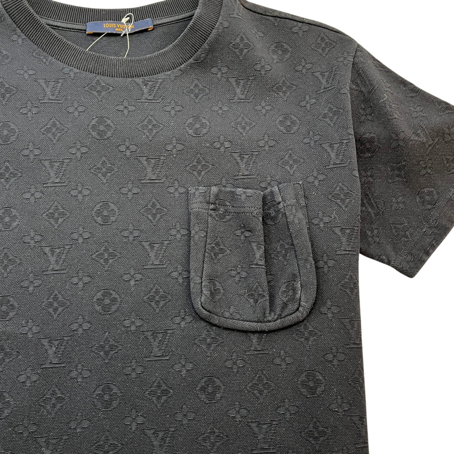 Men's Monogram Pocket T-Shirt Navy Size XS - Image 6