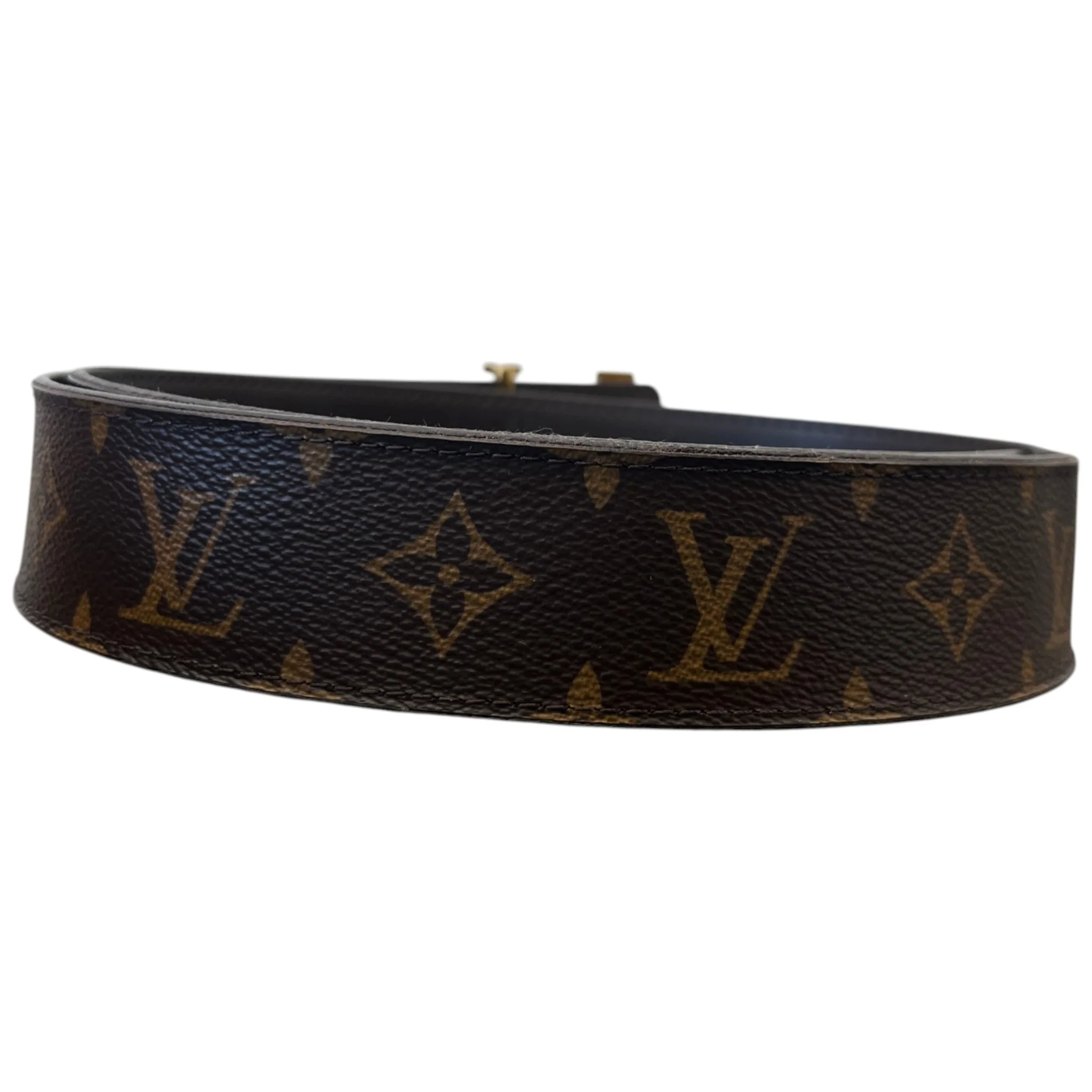 Men's Monogram Reversible Belt Brown Size Waist 28" - Image 6
