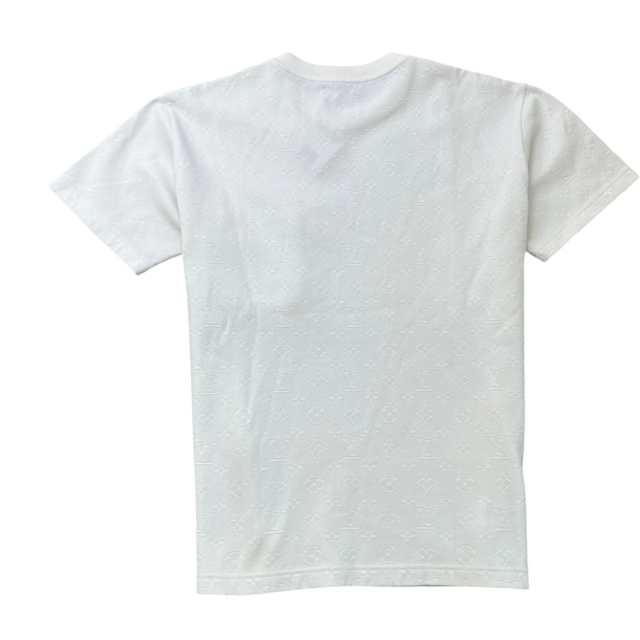 Men's Monogram Signature 3D Pocket T-Shirt White Size M - Image 2