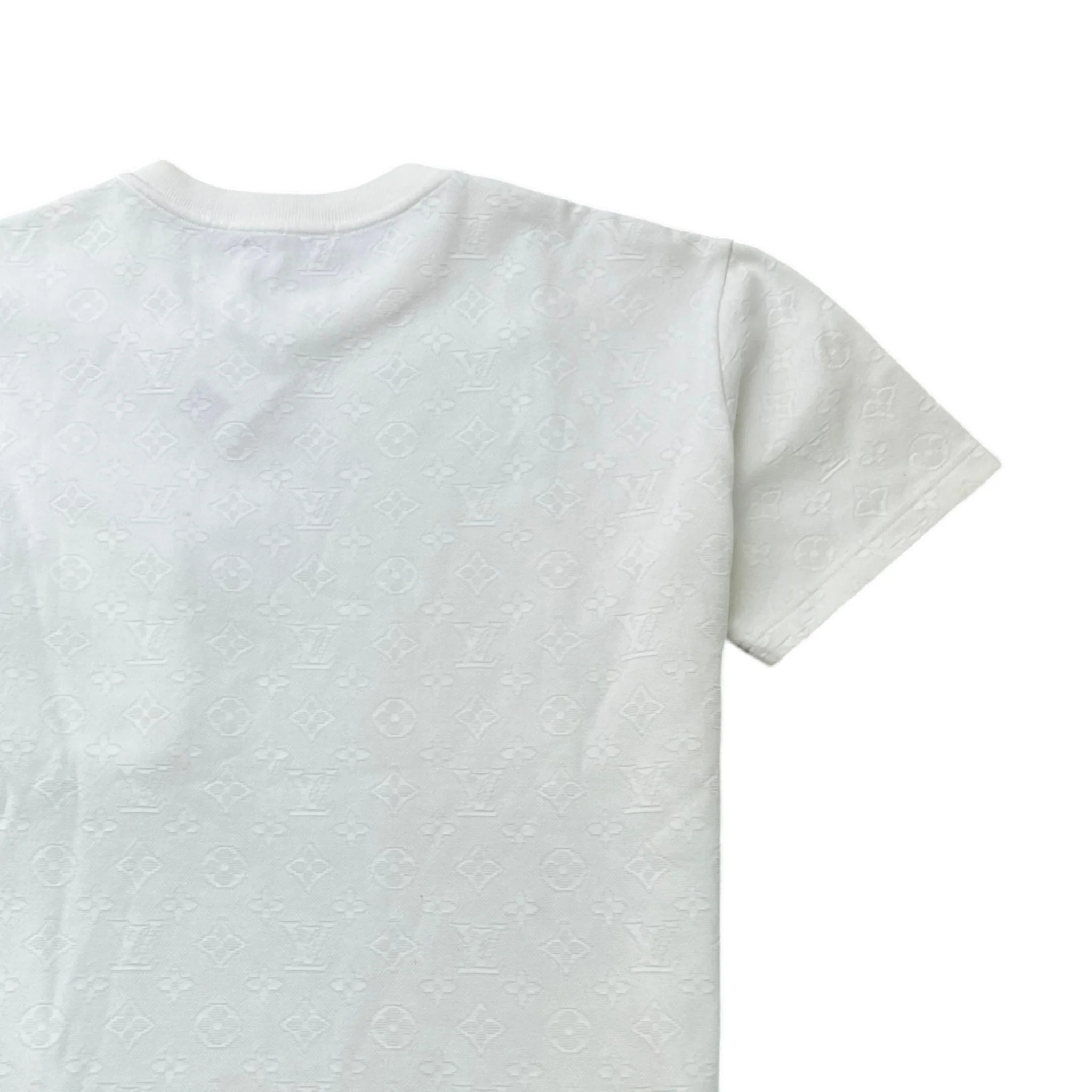Men's Monogram Signature 3D Pocket T-Shirt White Size M - Image 4