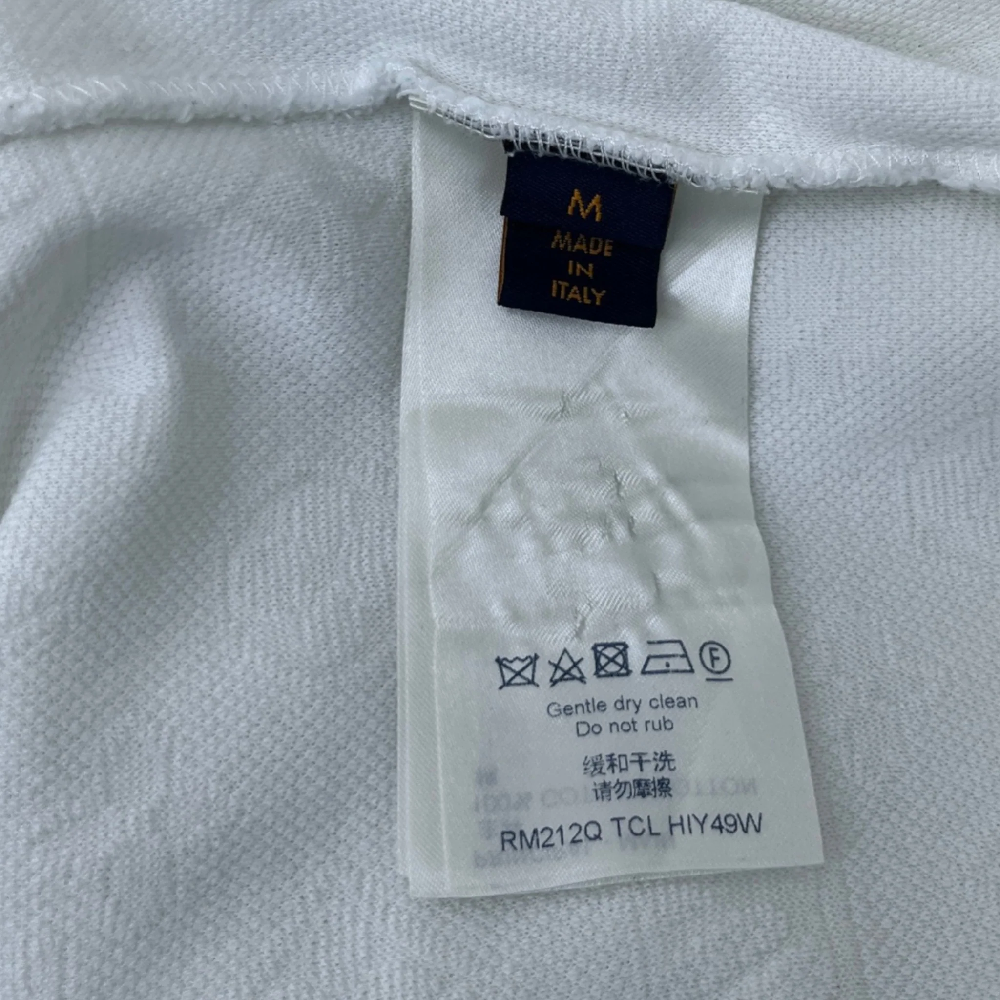 Men's Monogram Signature 3D Pocket T-Shirt White Size M - Image 6