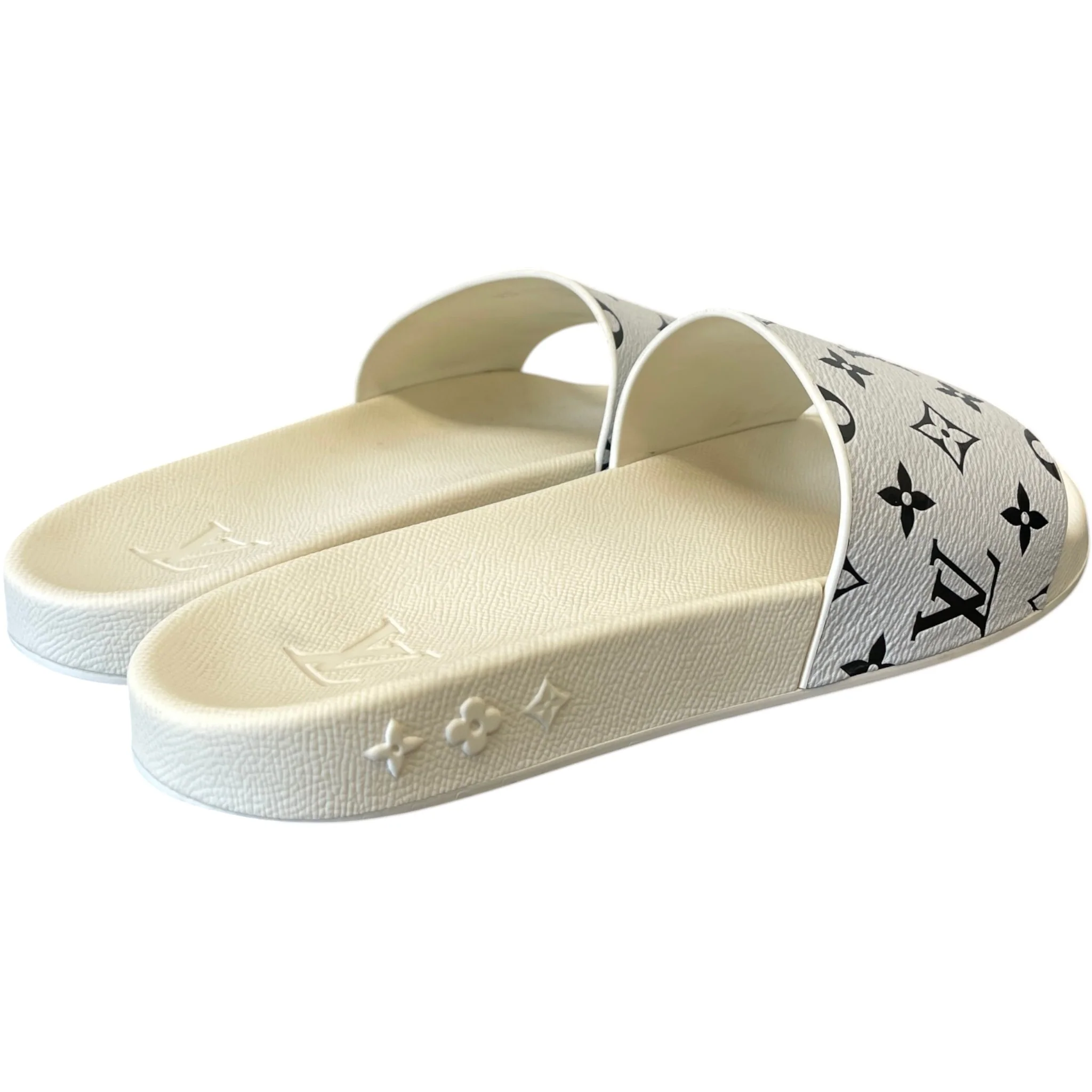 Men's Monogram Slides White Size EU 42.5 / UK 8.5 - Image 10