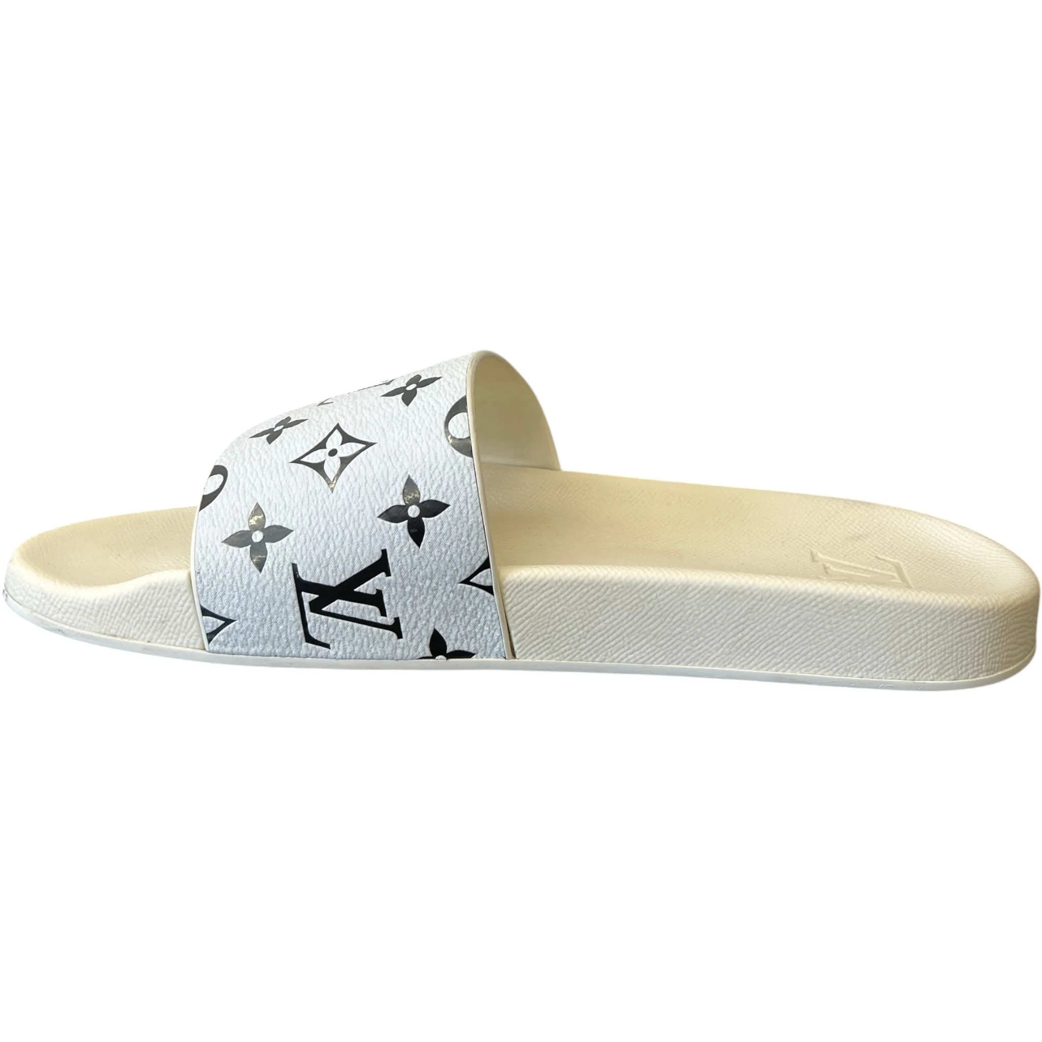 Men's Monogram Slides White Size EU 42.5 / UK 8.5 - Image 2