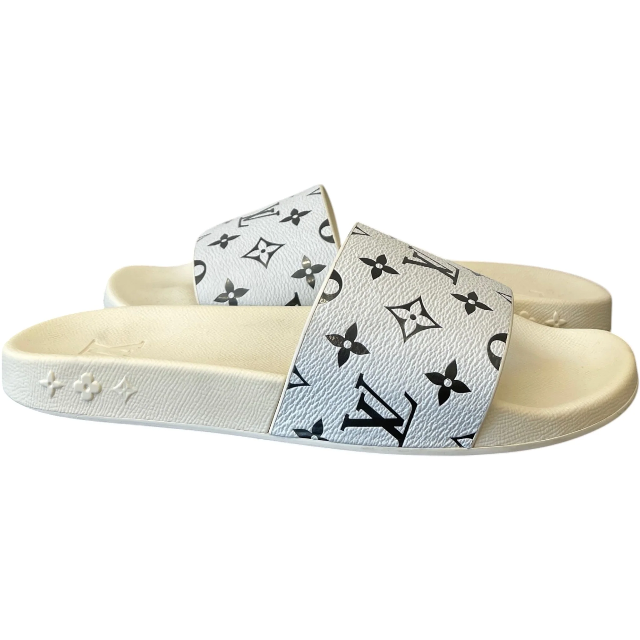 Men's Monogram Slides White Size EU 42.5 / UK 8.5 - Image 3
