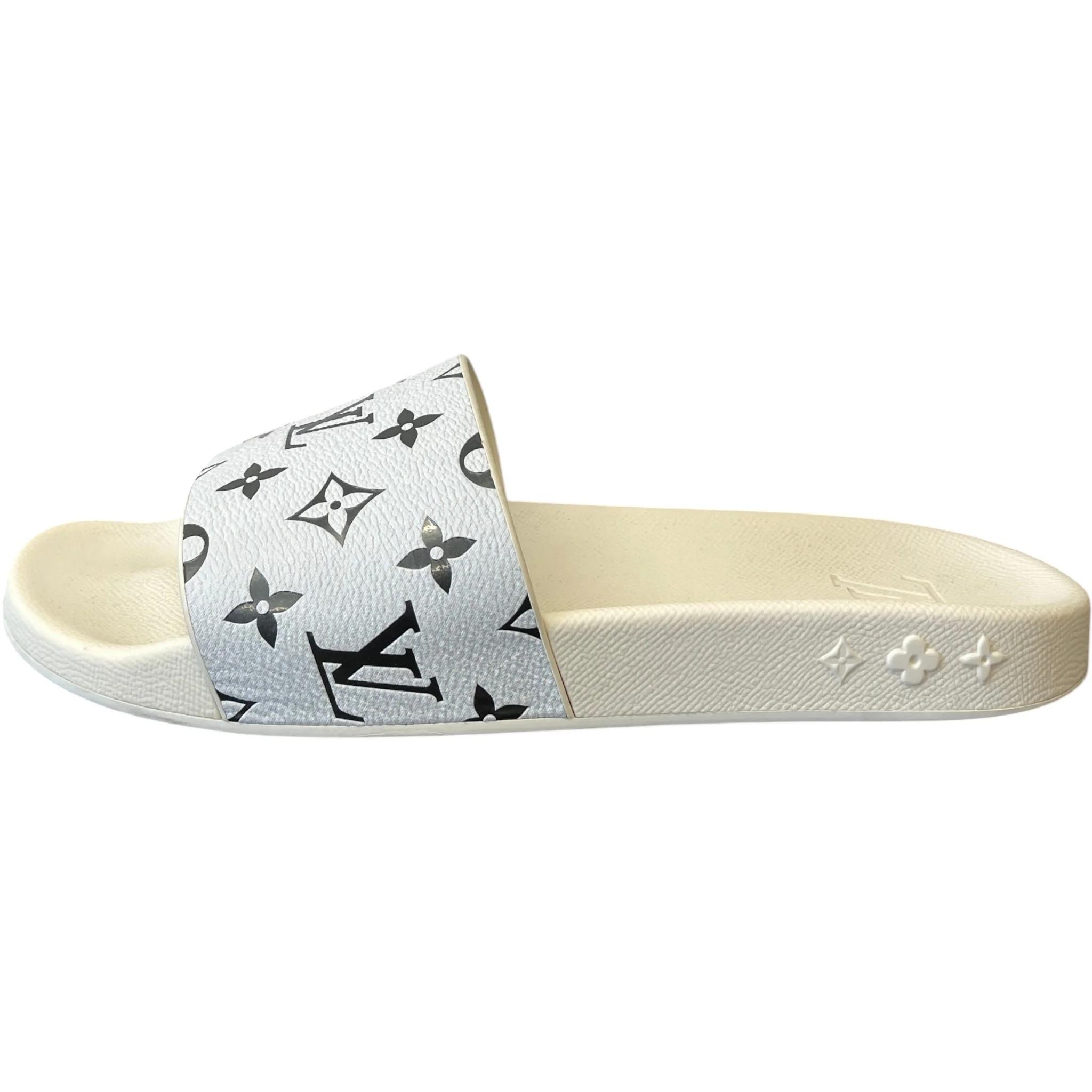 Men's Monogram Slides White Size EU 42.5 / UK 8.5 - Image 5