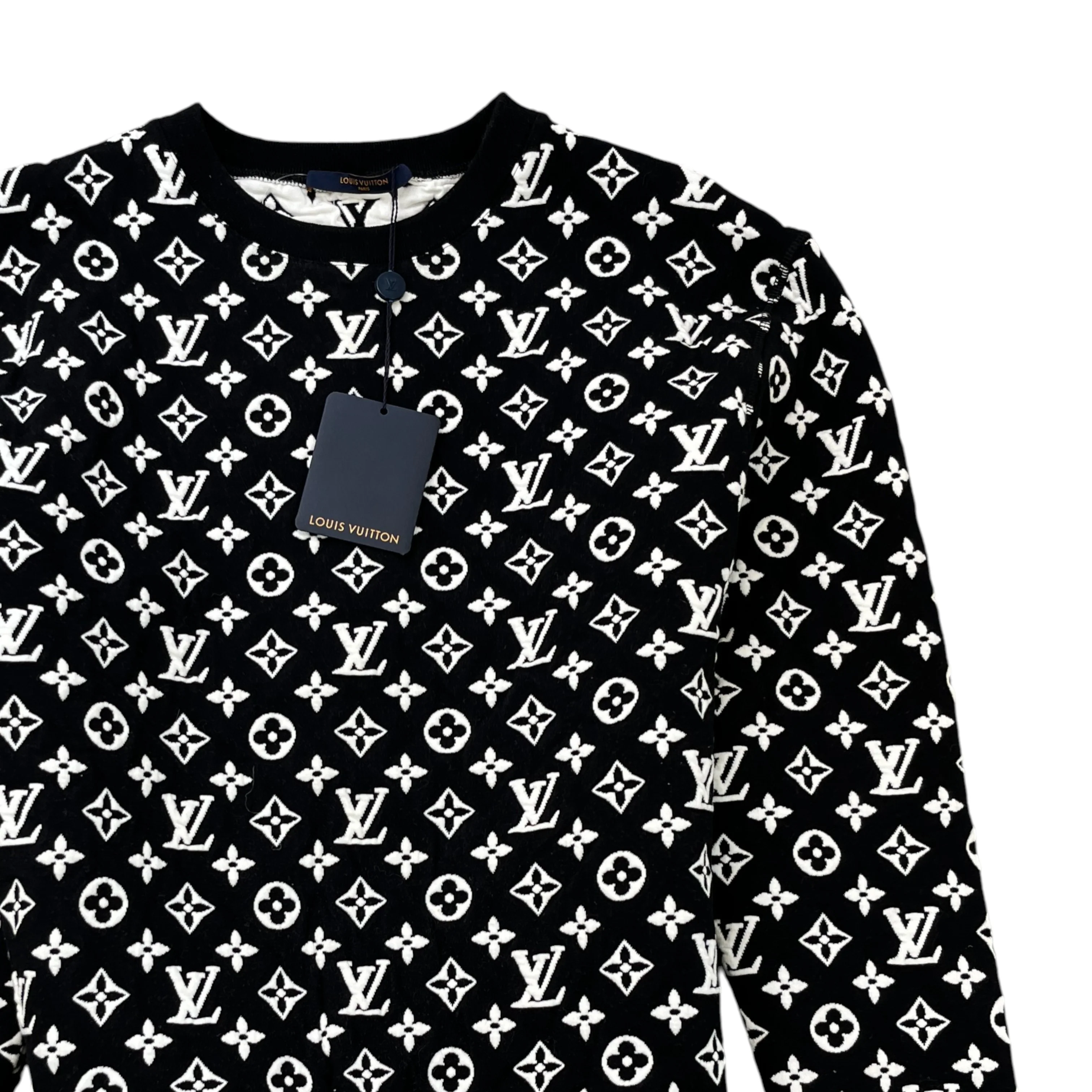 Men's Monogram Sweatshirt Black Size S - Image 3