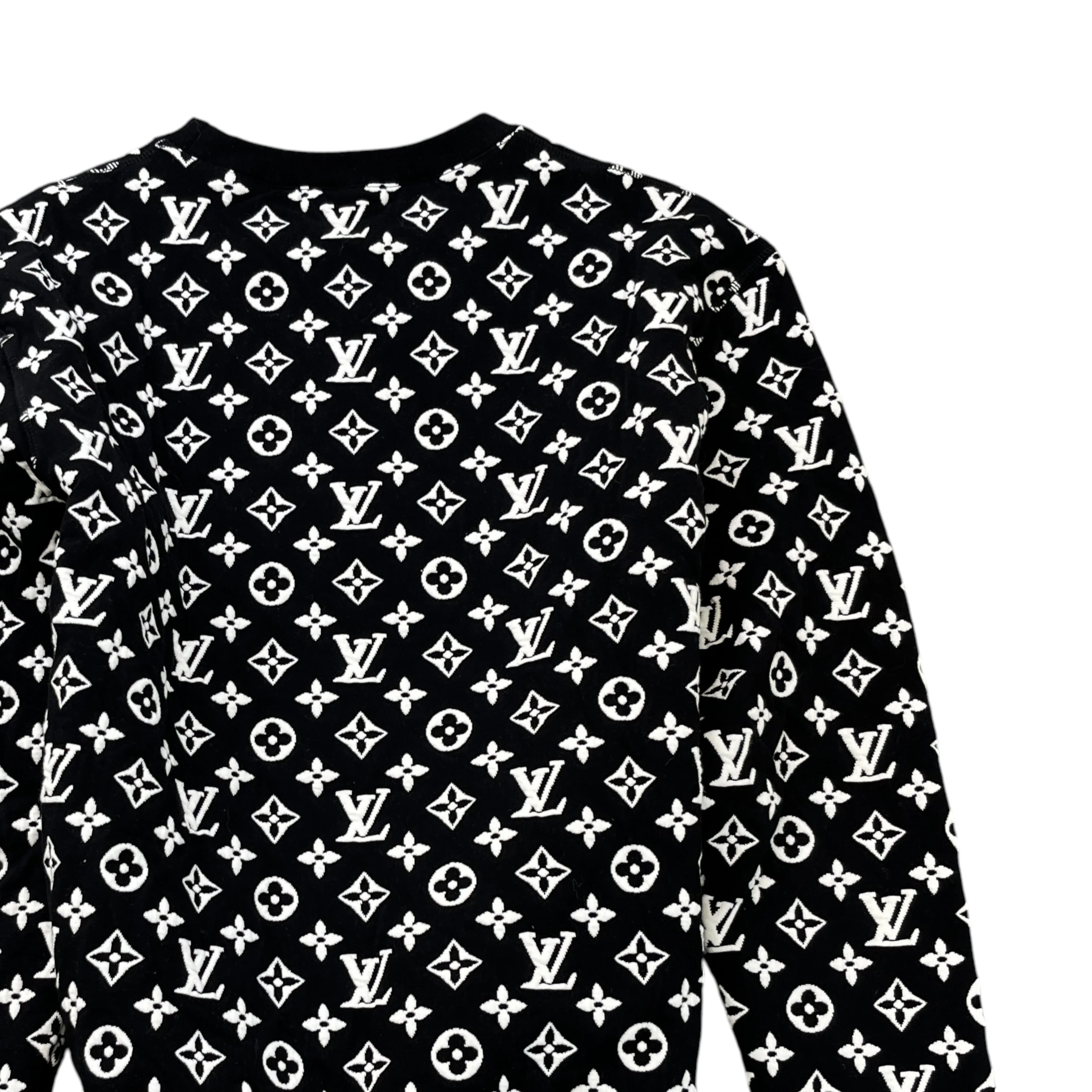 Men's Monogram Sweatshirt Black Size S - Image 4