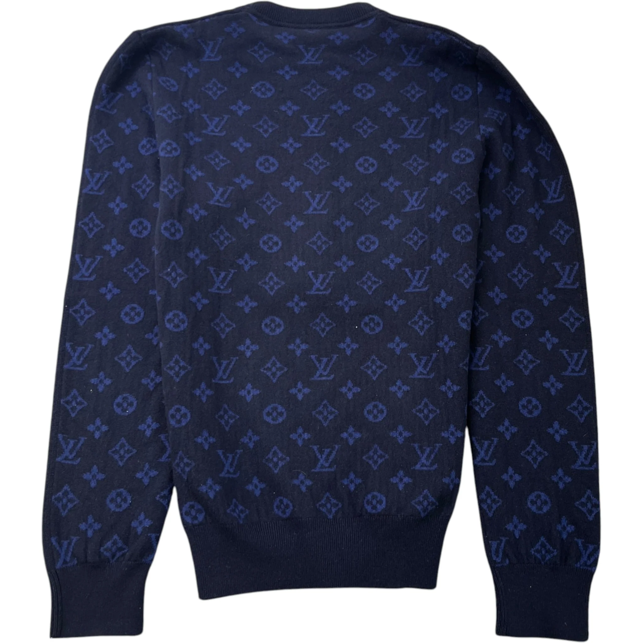 Men's Monogram Sweatshirt Navy Size M - Image 2