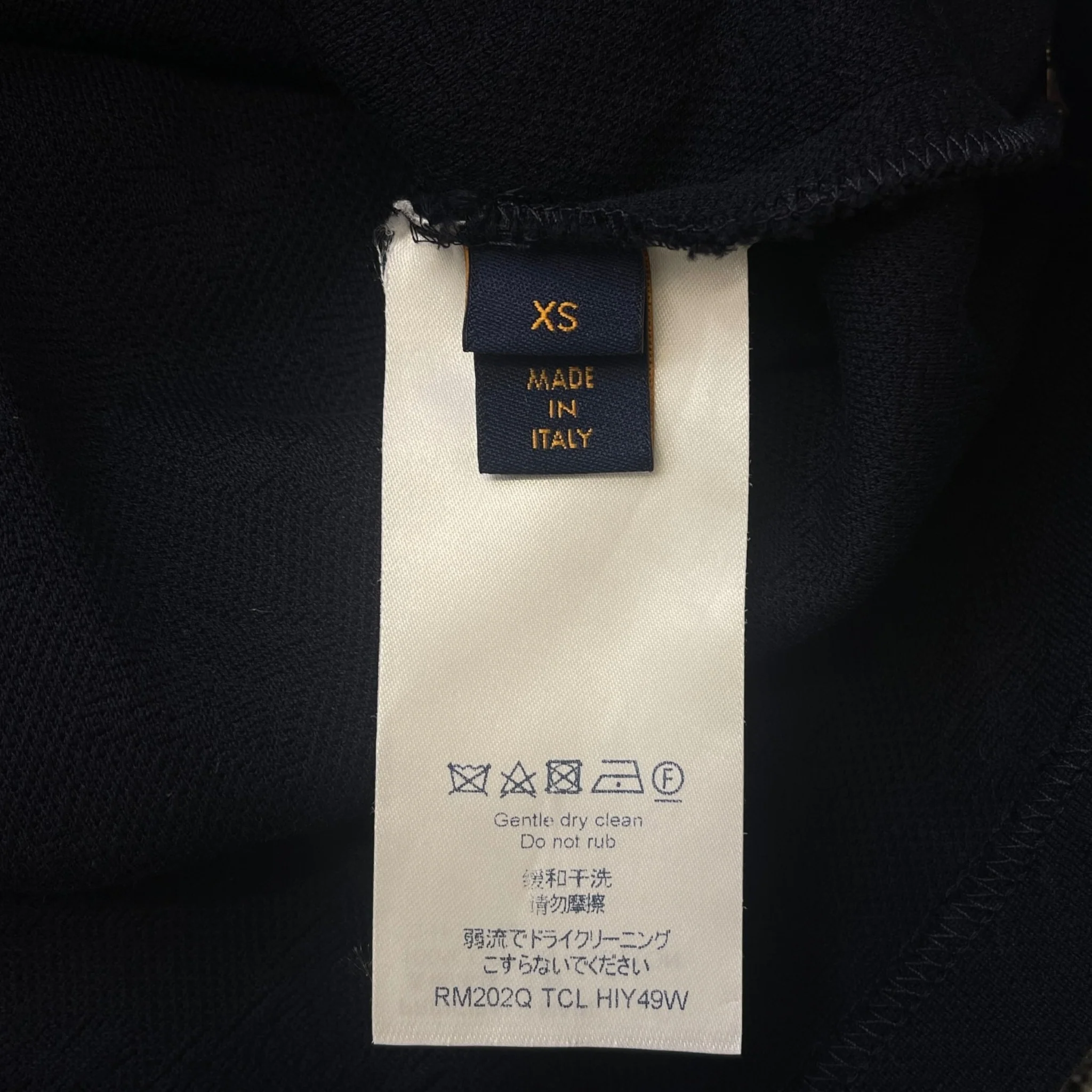 Men's Monogram T-Shirt Navy Size XS - Image 8