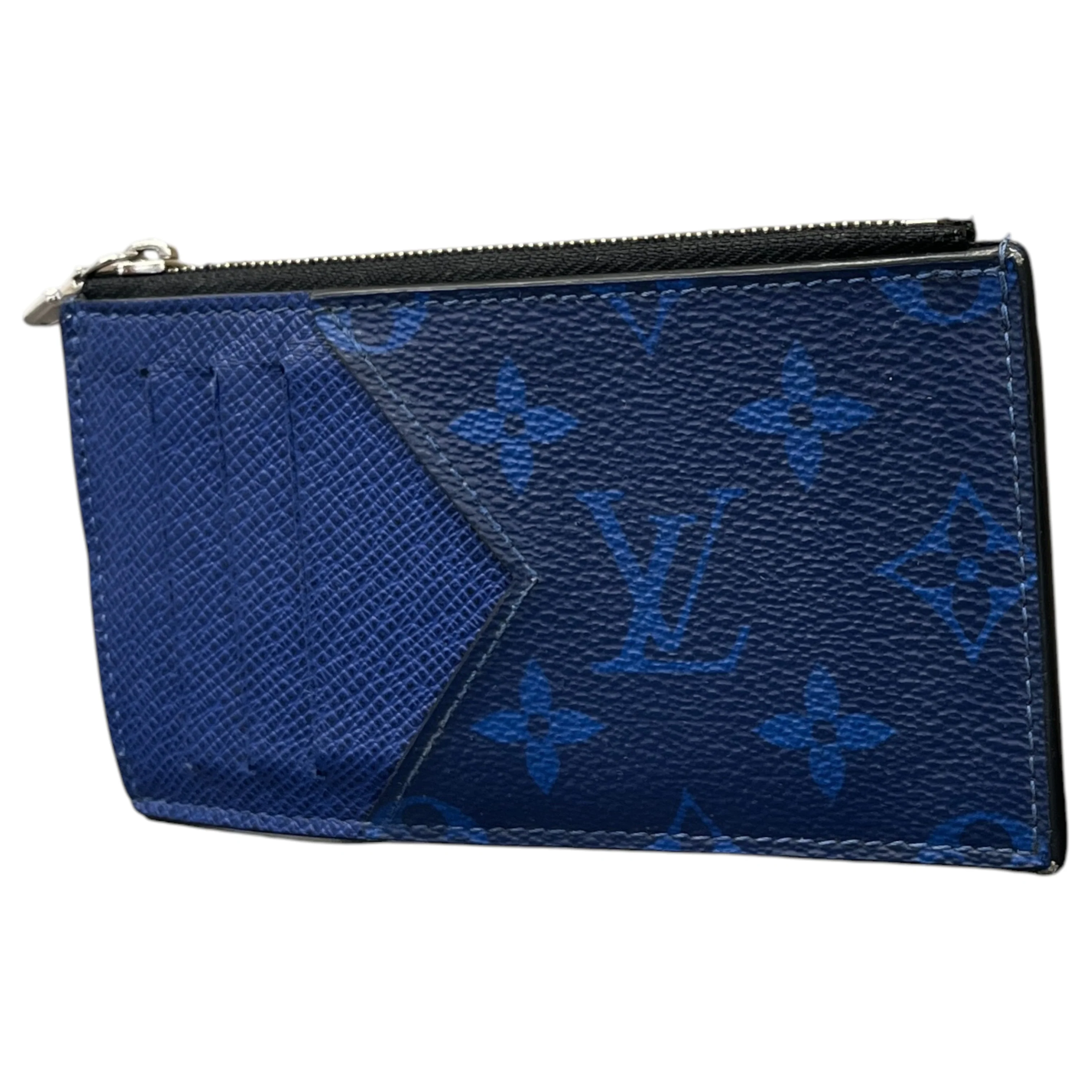 Men's Monogram Taigarama Coin Card Holder Blue - Image 8