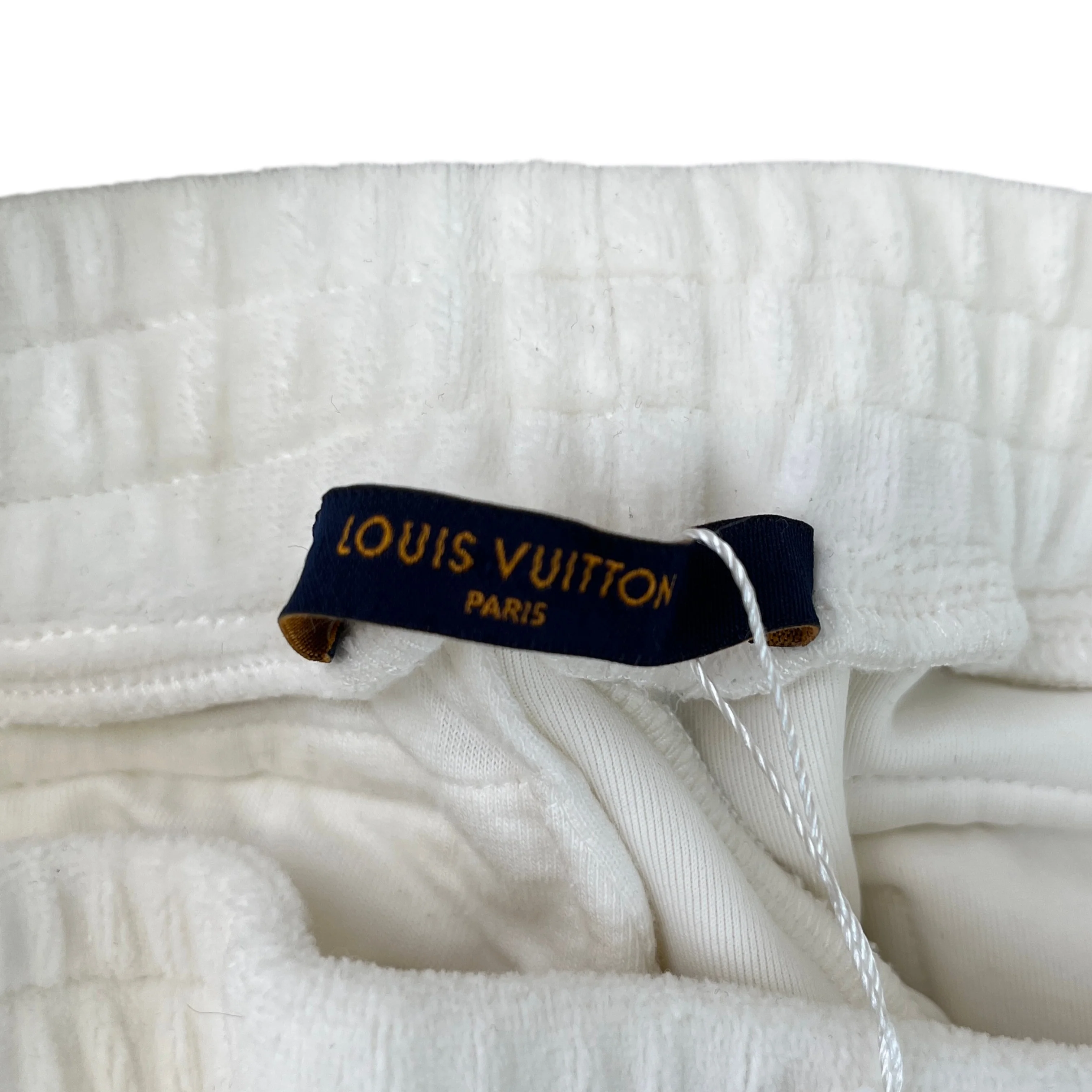 Men's Monogram Velour Joggers White Size XS - Image 5