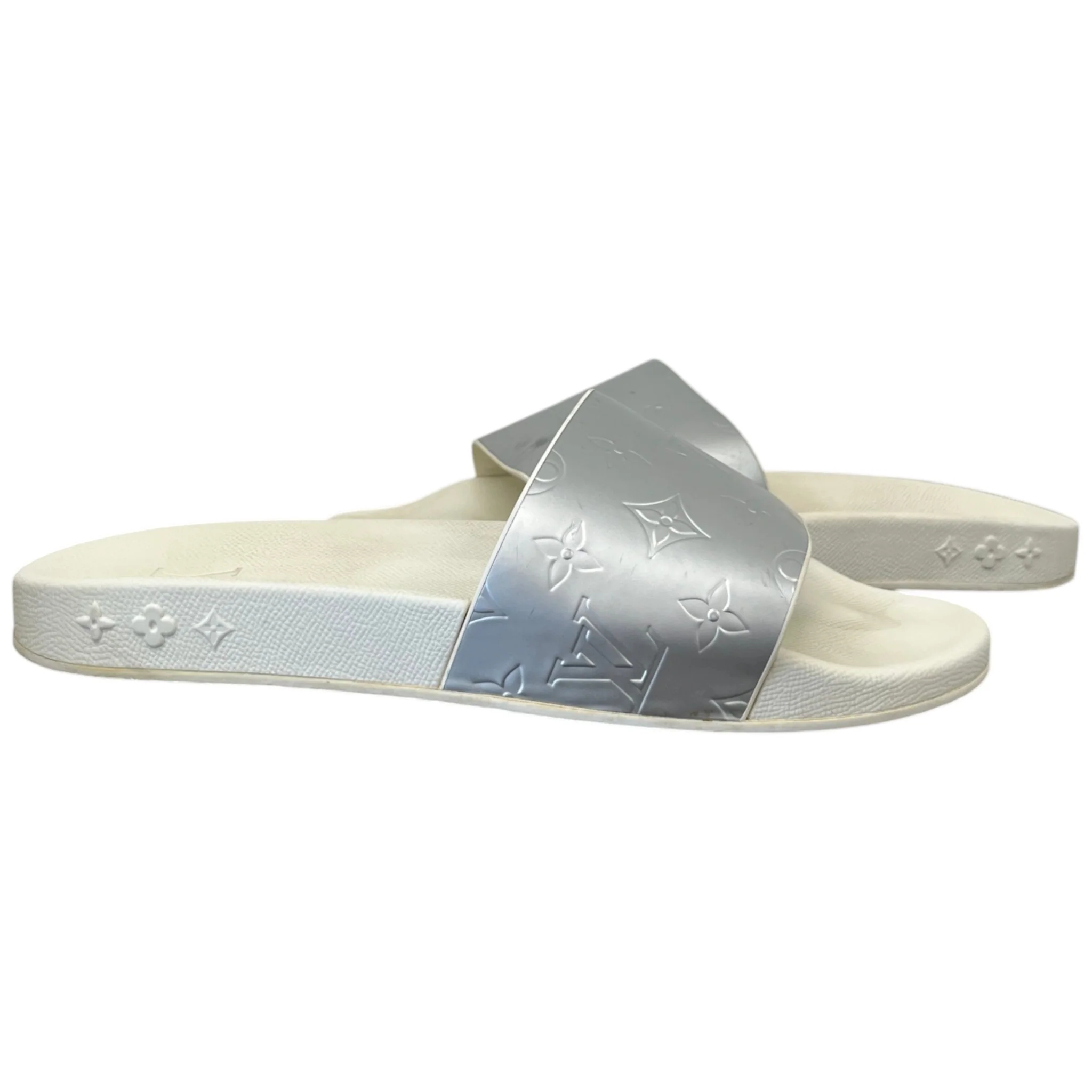 Men's Monogram Waterfront Mules Slides Silver Size EU 42 / UK 8 - Image 3