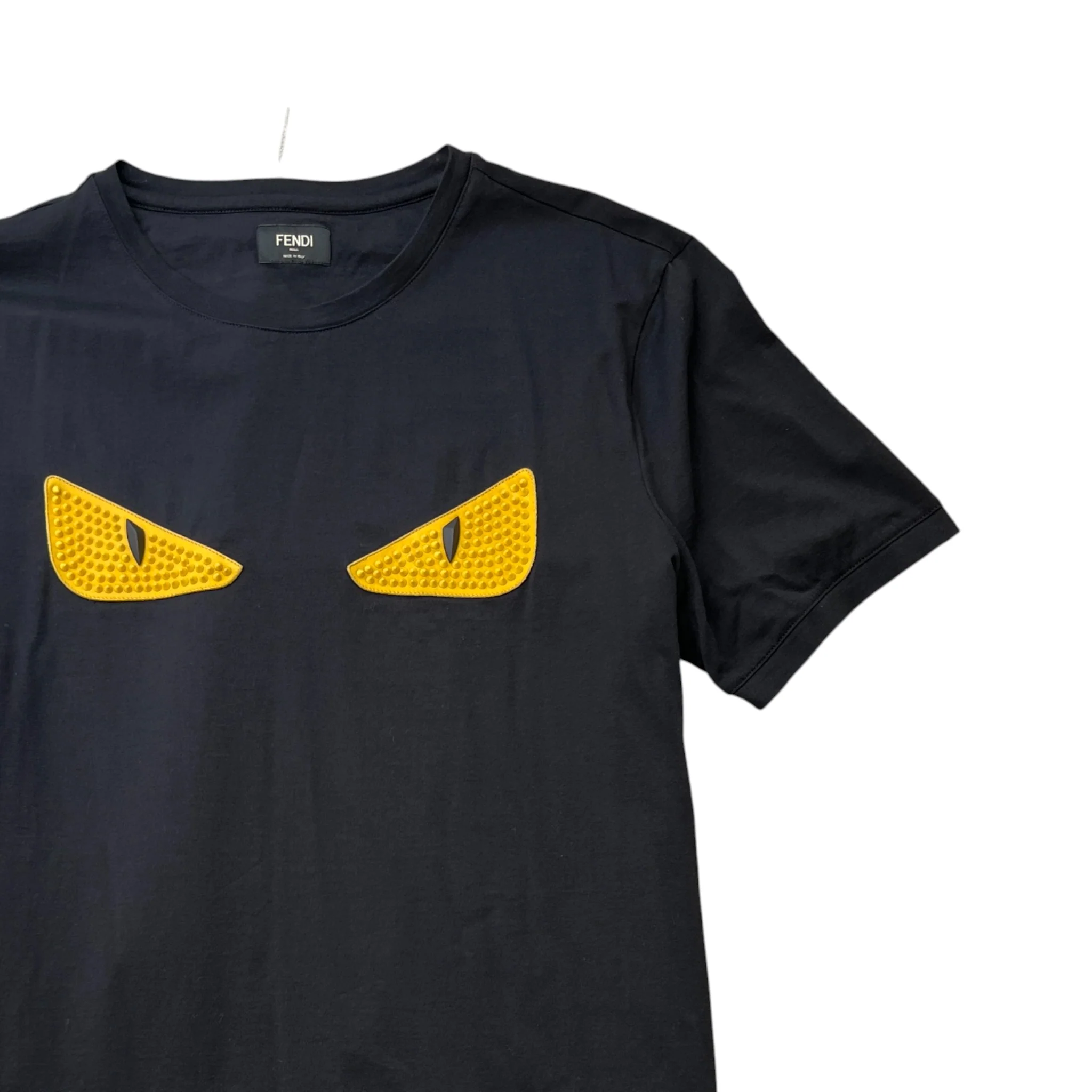 Men's Monster Eyes T-Shirt Black Size IT 52 / UK XL - Image 3
