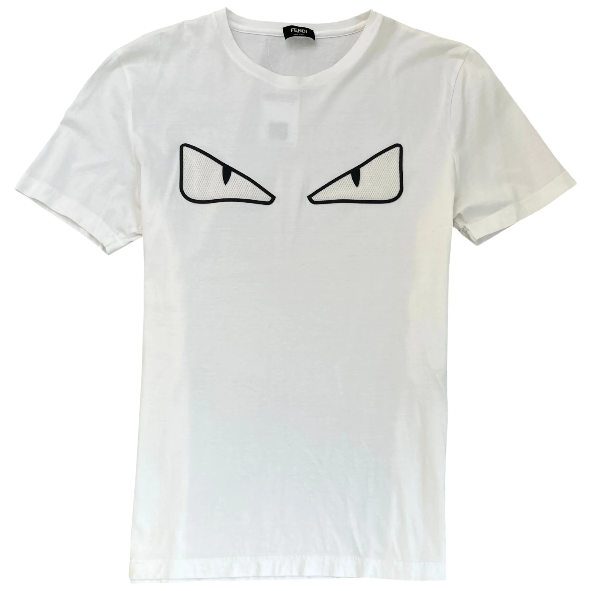 Men's Monster Eyes T-Shirt White Size XXL