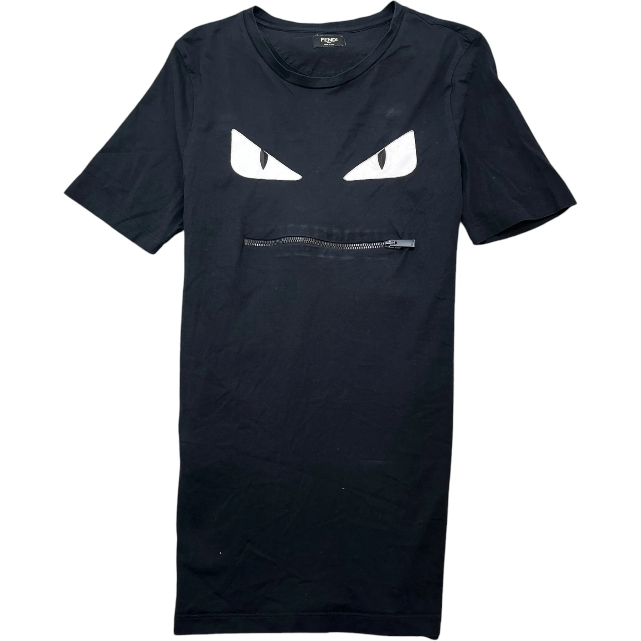Men's Monster Face T-Shirt Black Size IT 48 / UK M