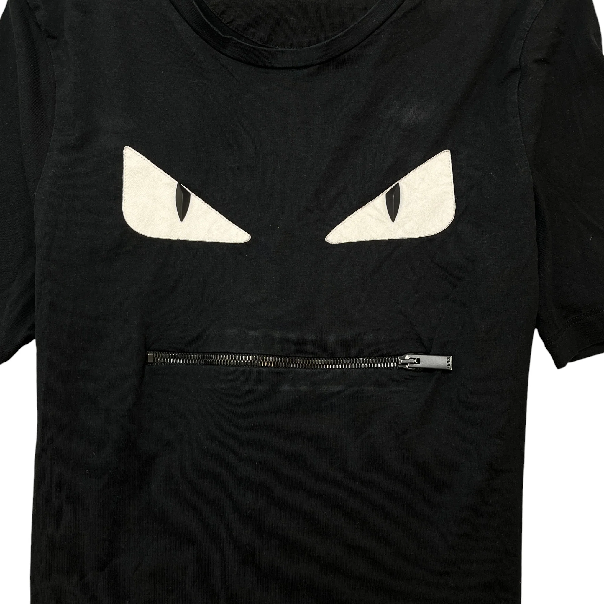 Men's Monster Face T-Shirt Black Size IT 48 / UK M - Image 6