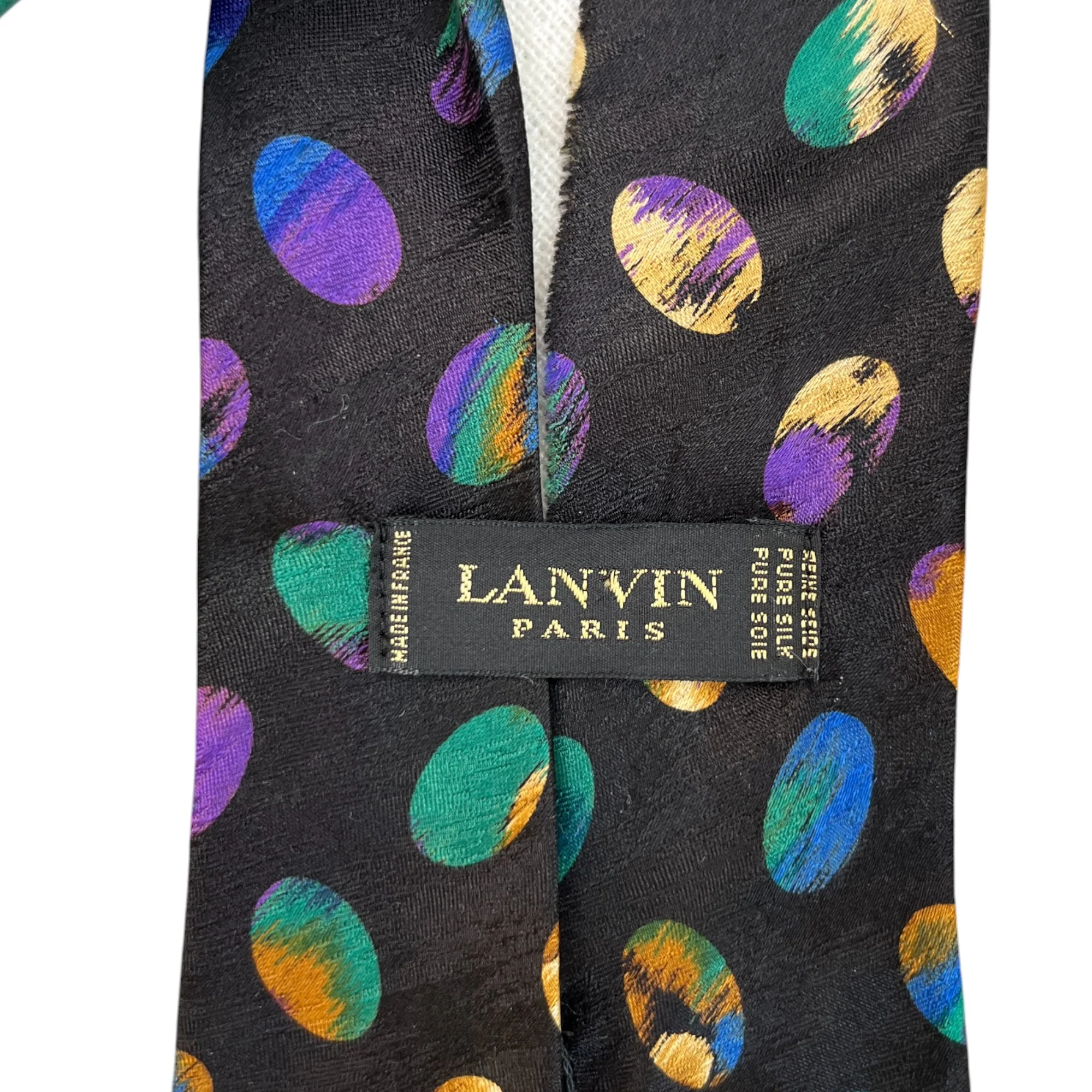 Men's Multicolour Tie Black - Image 3