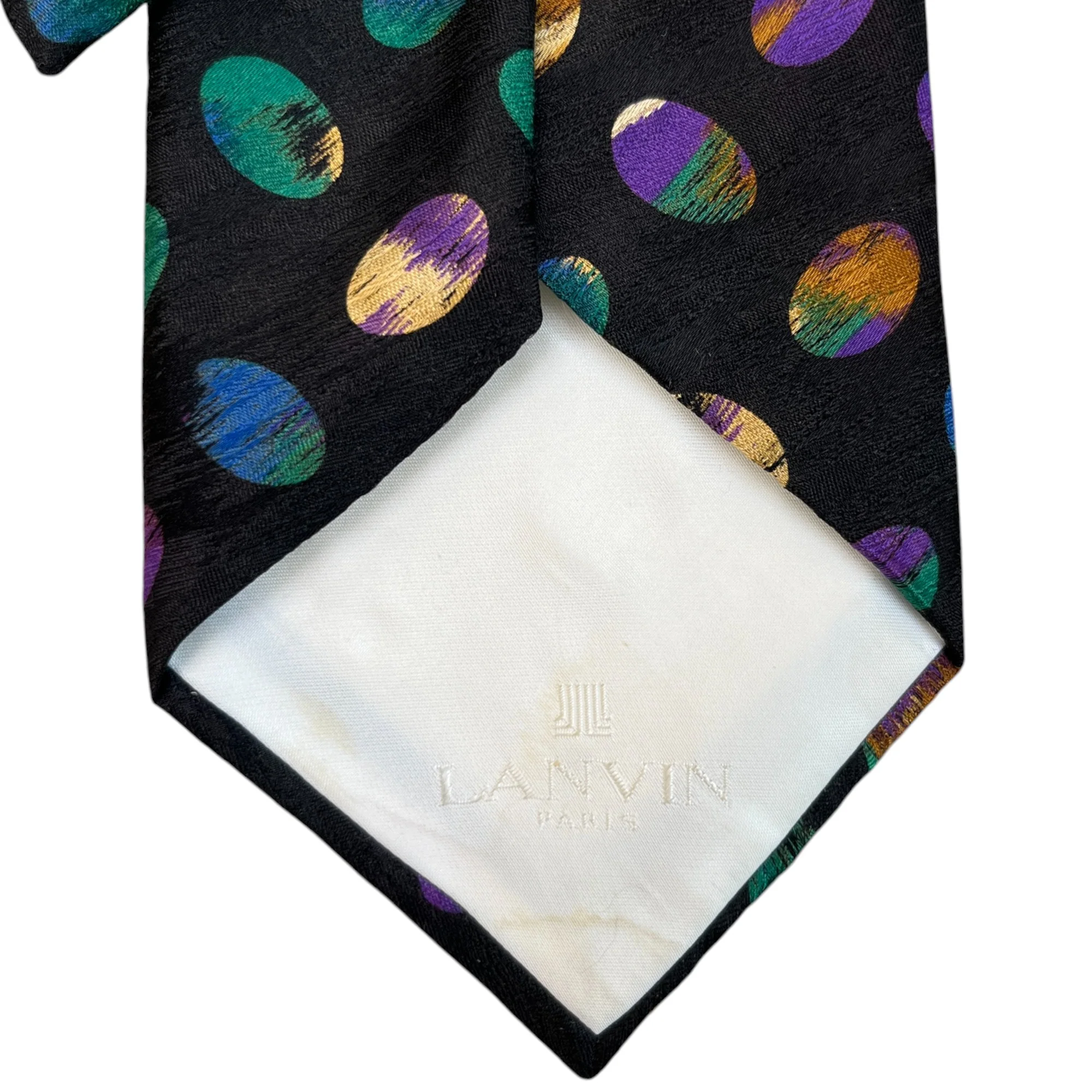Men's Multicolour Tie Black - Image 4