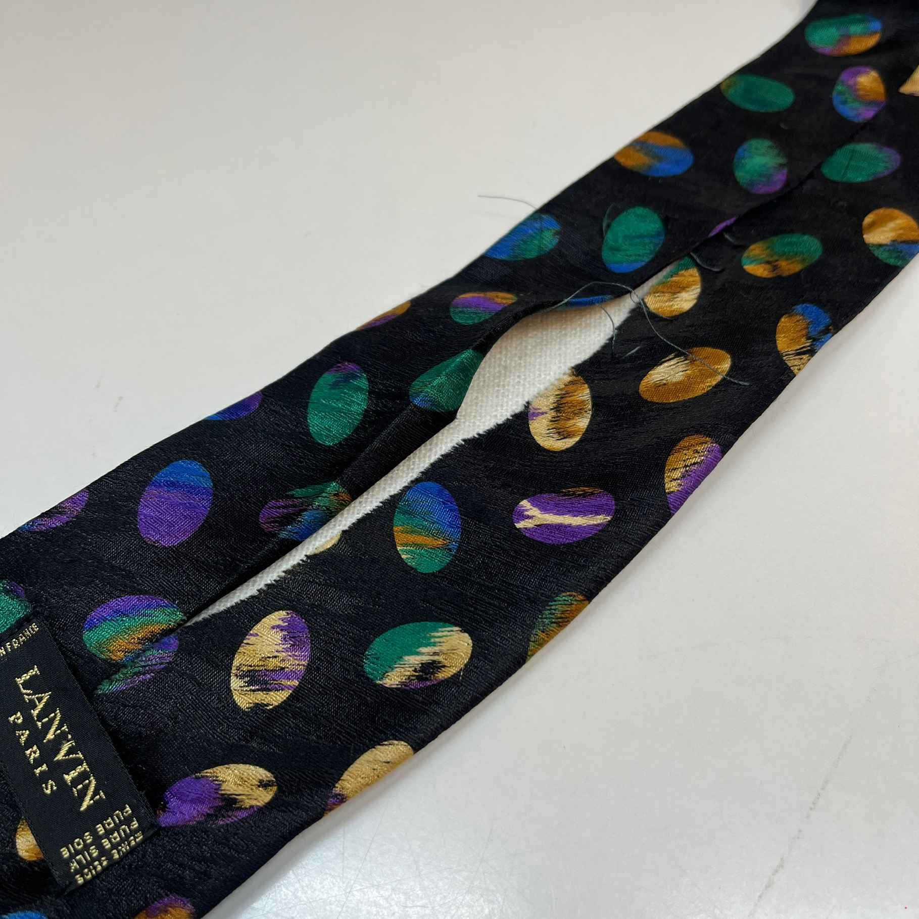 Men's Multicolour Tie Black - Image 7