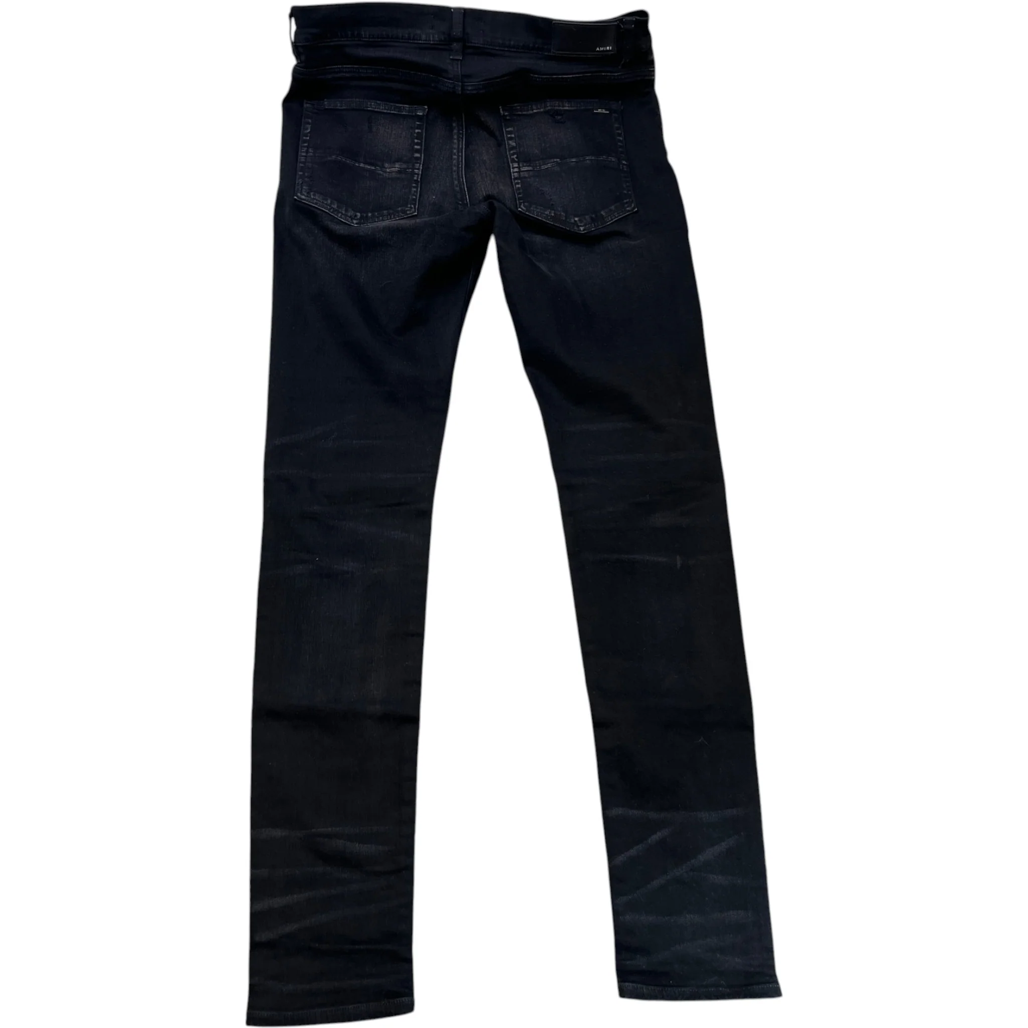 Men's Mx1 Distressed Bandana Jeans Black Size Waist 34" - Image 2