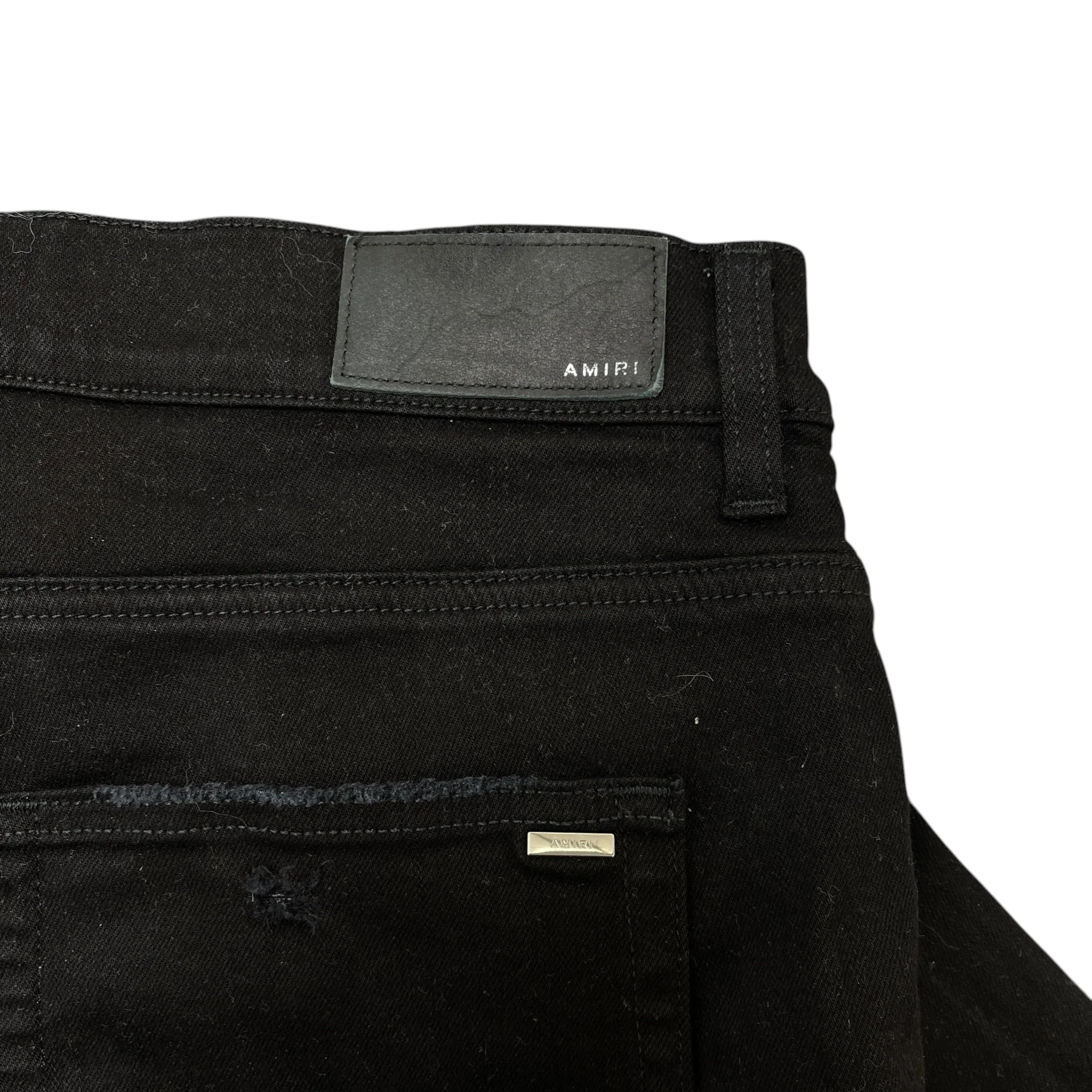 Men's Mx1 Distressed Bandana Jeans Black Size Waist 38" - Image 10