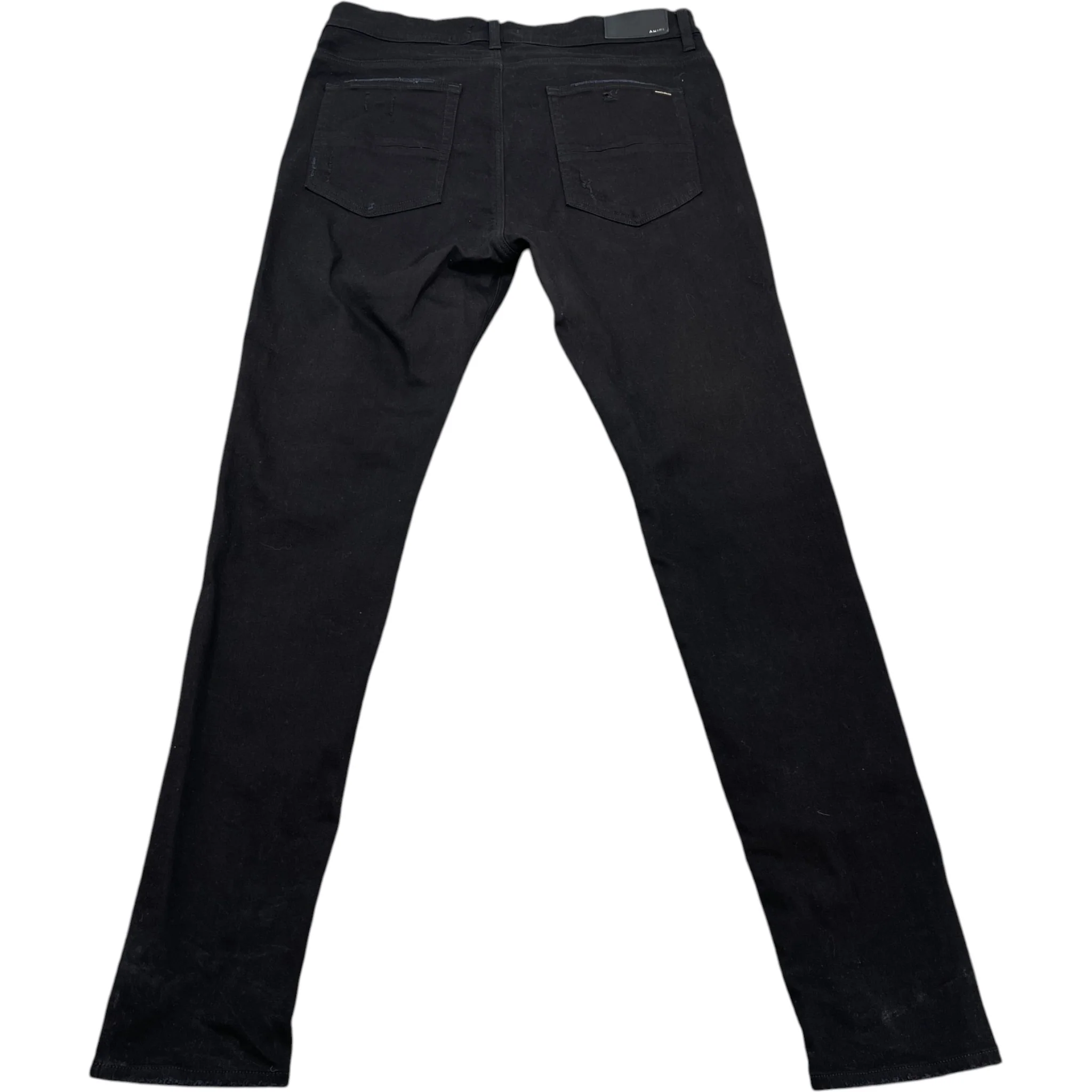 Men's Mx1 Distressed Bandana Jeans Black Size Waist 38" - Image 2