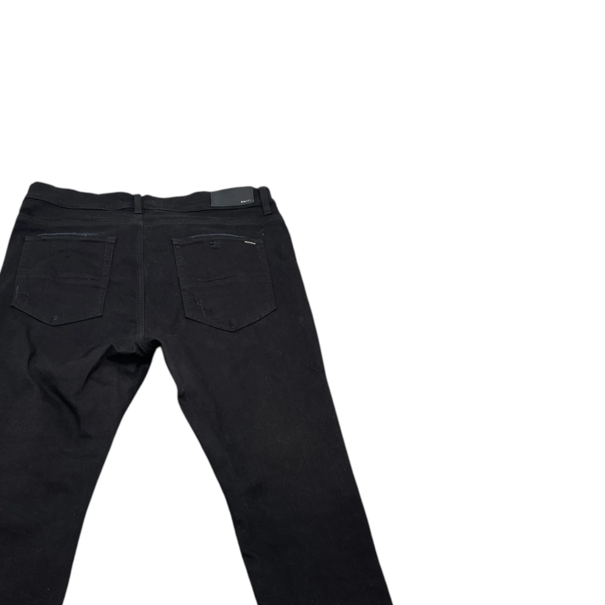 Men's Mx1 Distressed Bandana Jeans Black Size Waist 38" - Image 4