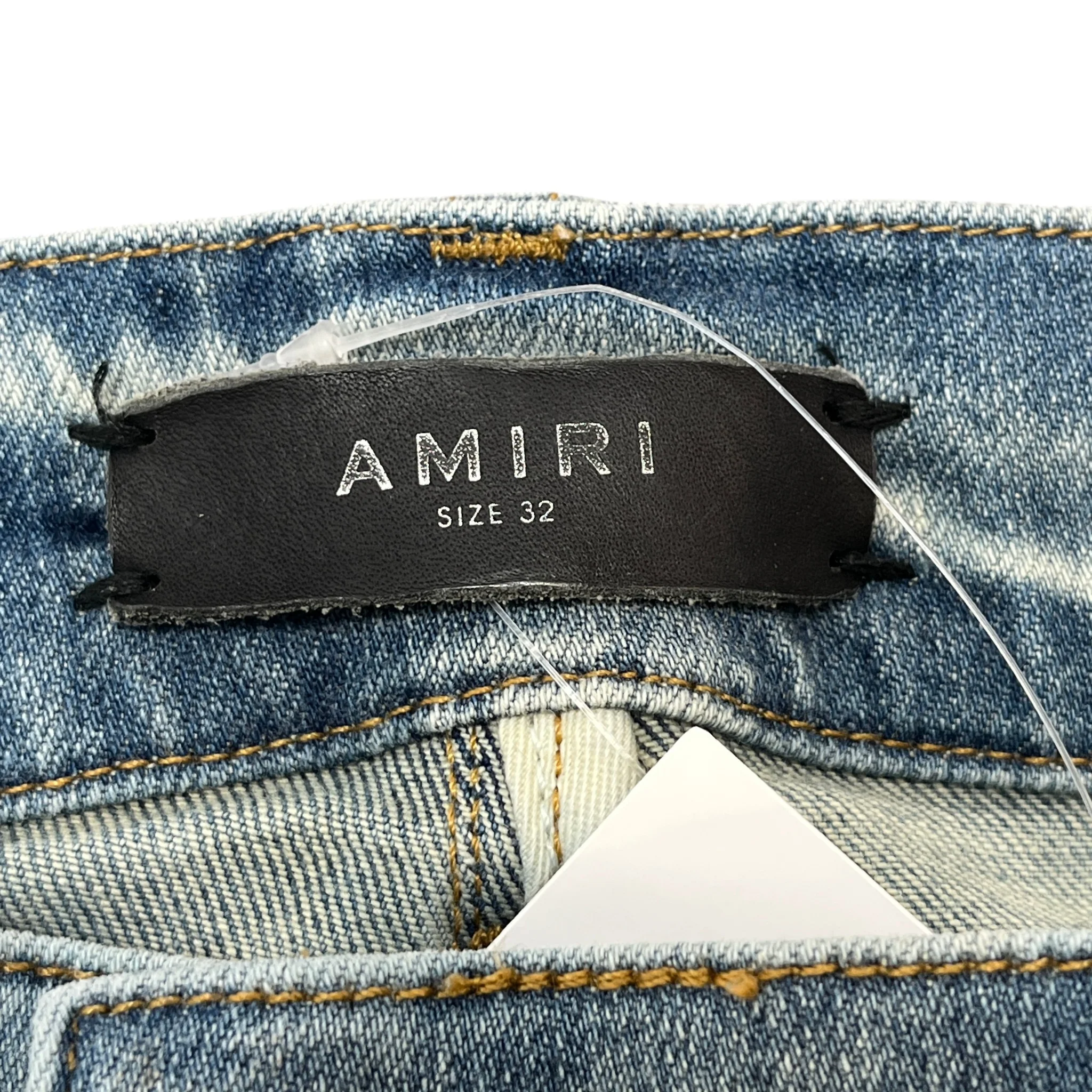 Men's Mx1 Distressed Bandana Jeans Blue Size IT 48 / UK 32 - Image 5