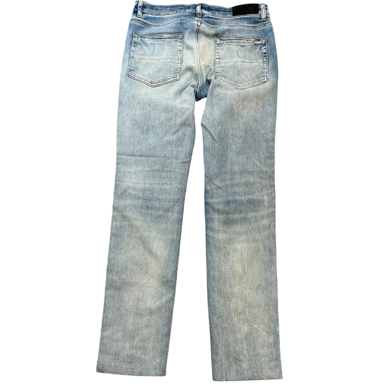 Men's Mx1 Distressed Bandana Jeans Blue Size Waist 32" - Image 2