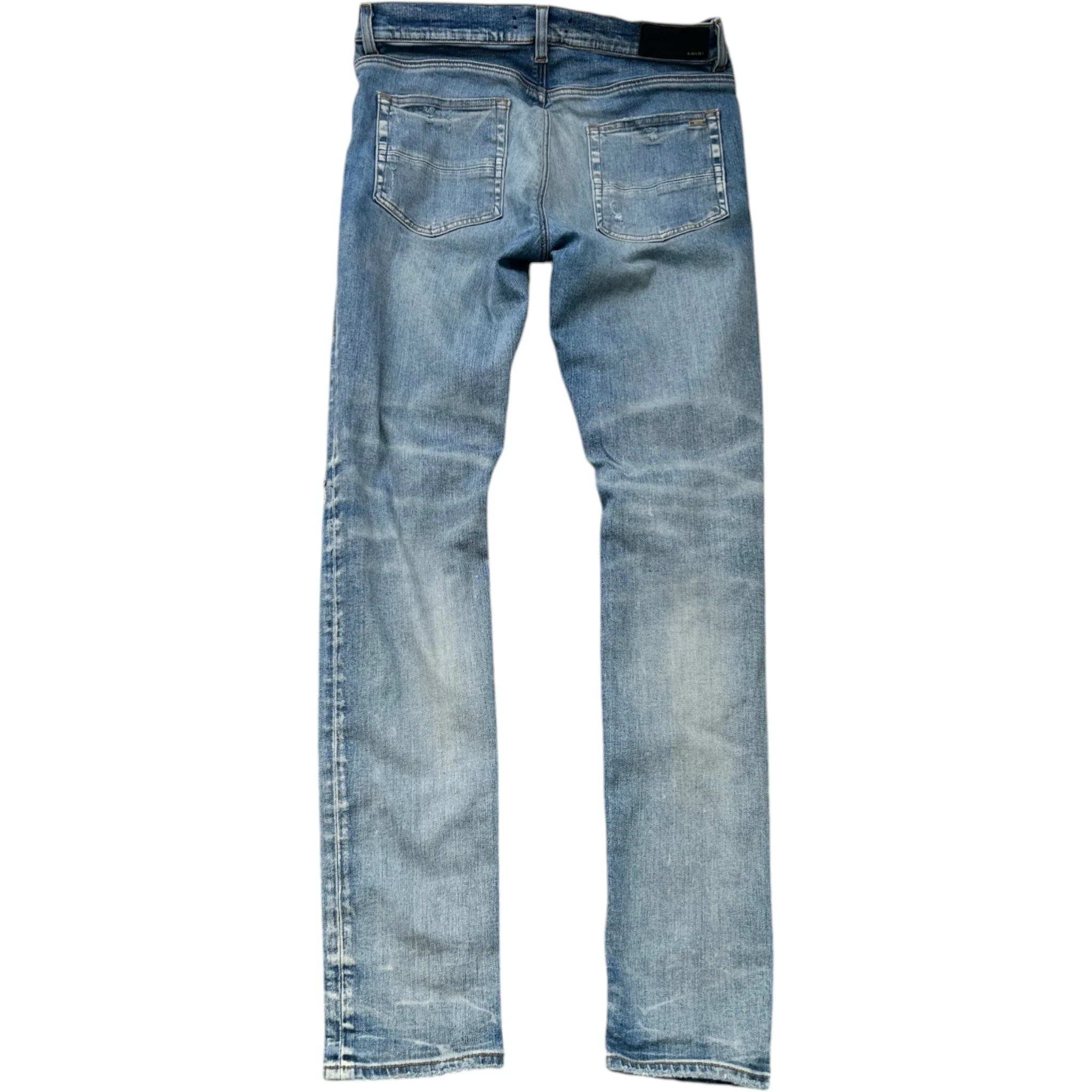 Men's Mx1 Distressed Bandana Jeans Blue Size Waist 33" - Image 2