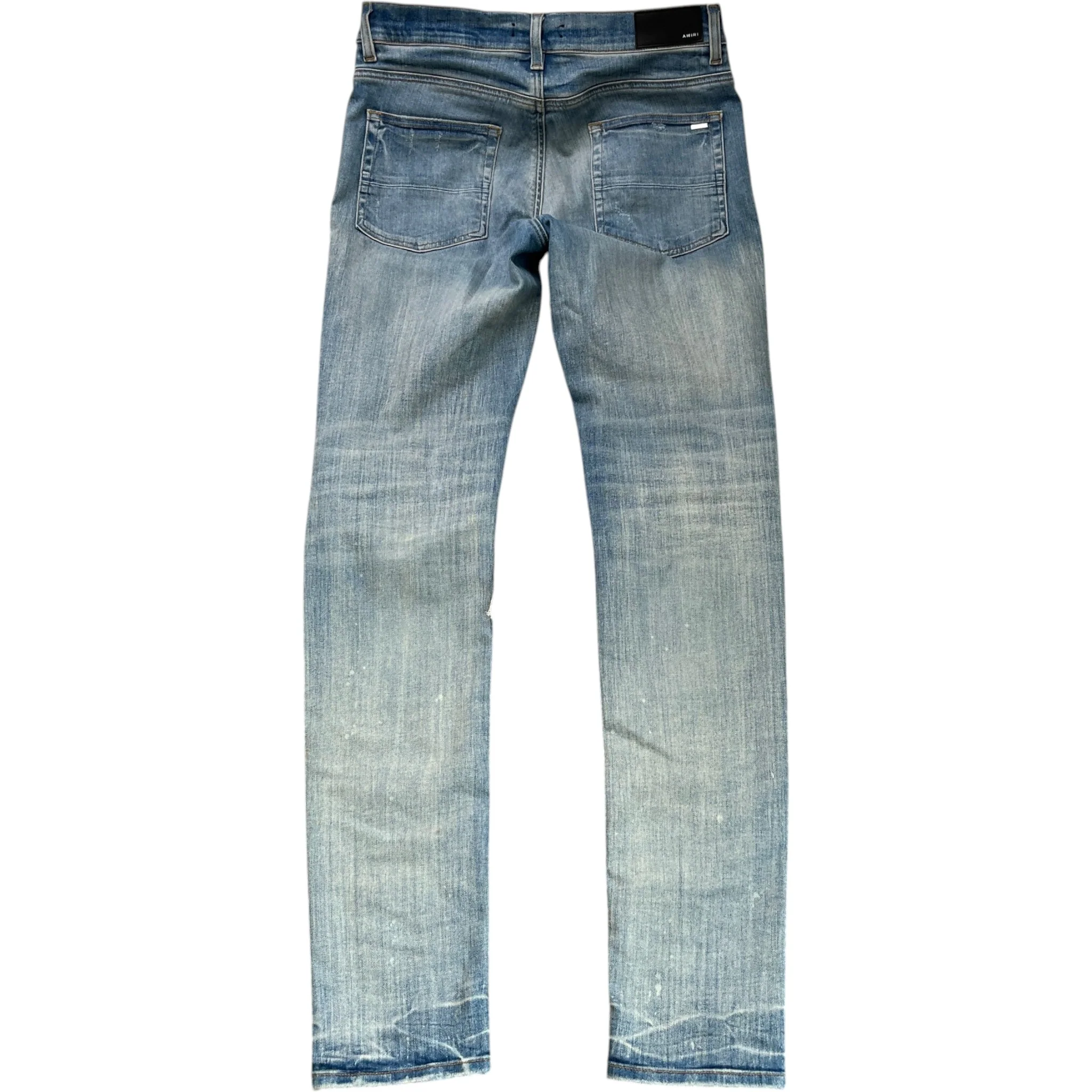 Men's Mx1 Distressed Bandana Jeans Blue Size Waist 33" - Image 2