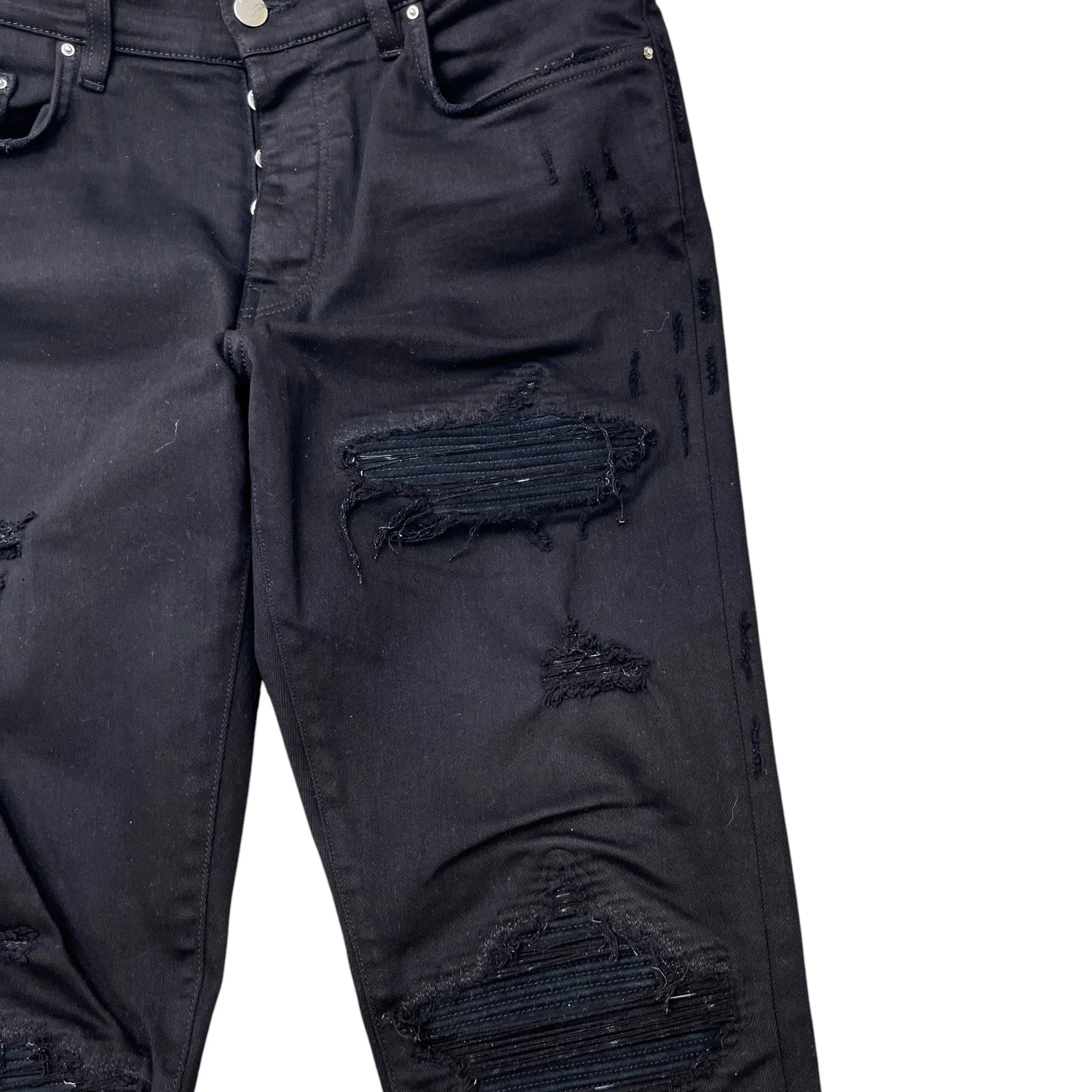 Men's Mx1 Distressed Jeans Black Size Waist 33" - Image 5