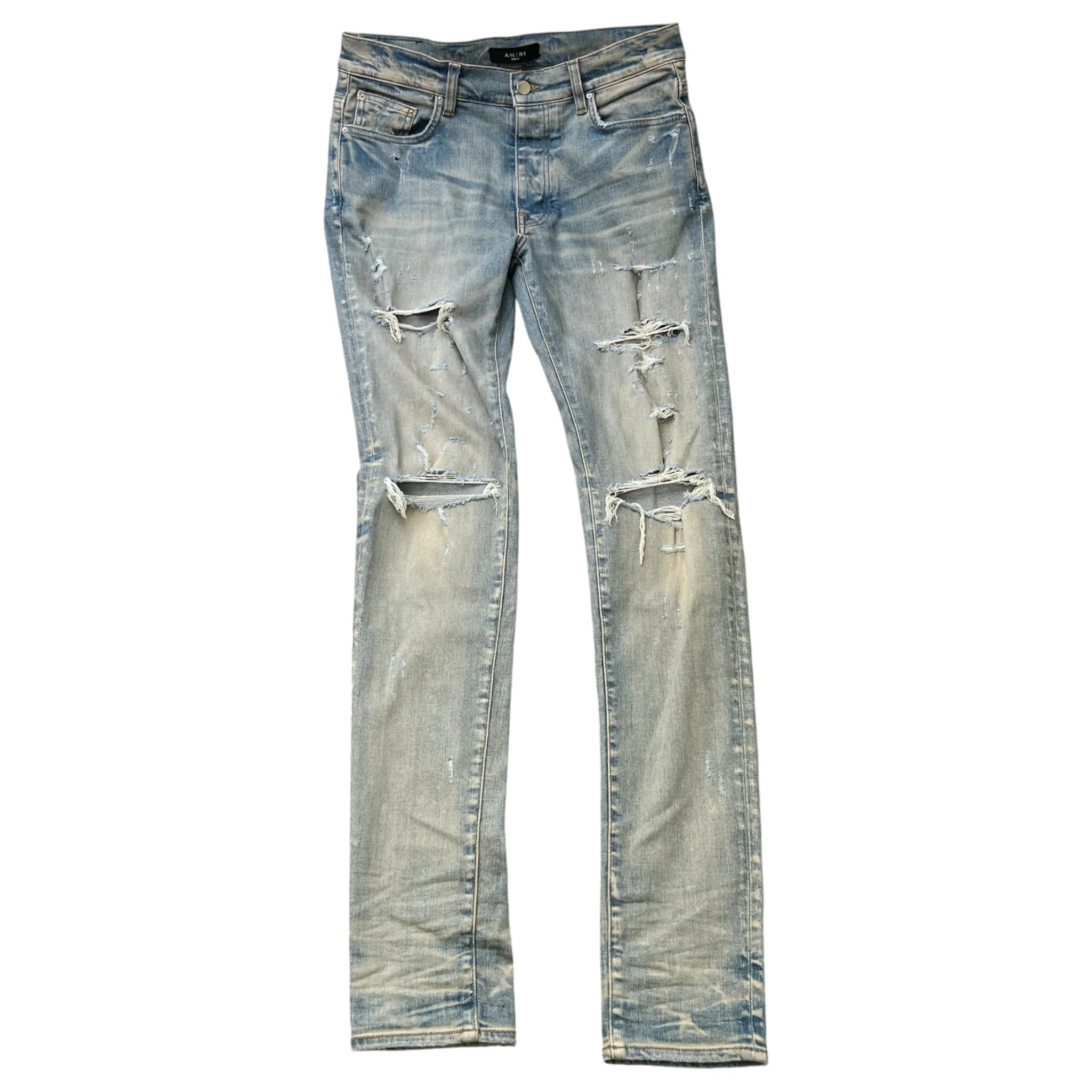 Men's Mx1 Distressed Jeans Blue Size Waist 32"