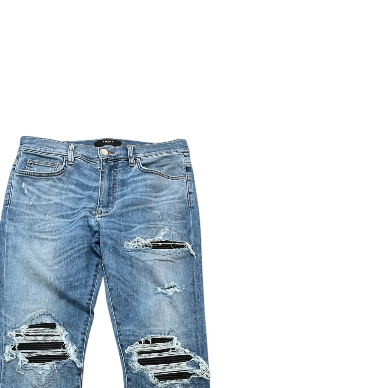 Men's Mx1 Distressed Jeans Blue Size Waist 32" - Image 3
