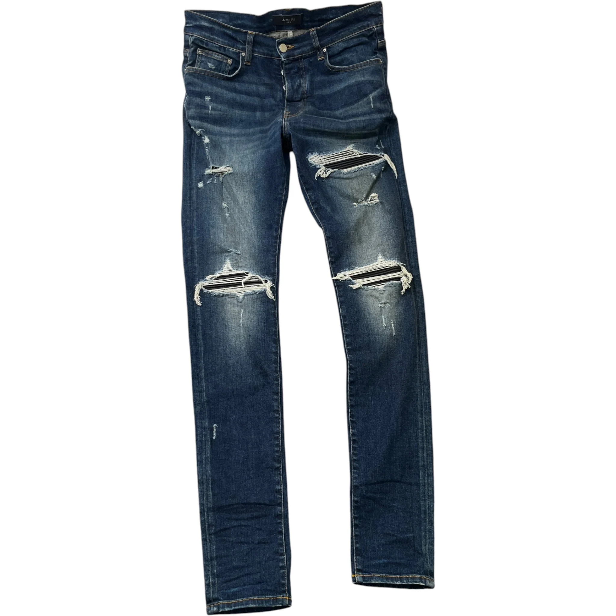 Men's Mx1 Distressed Jeans Blue Size Waist 33"