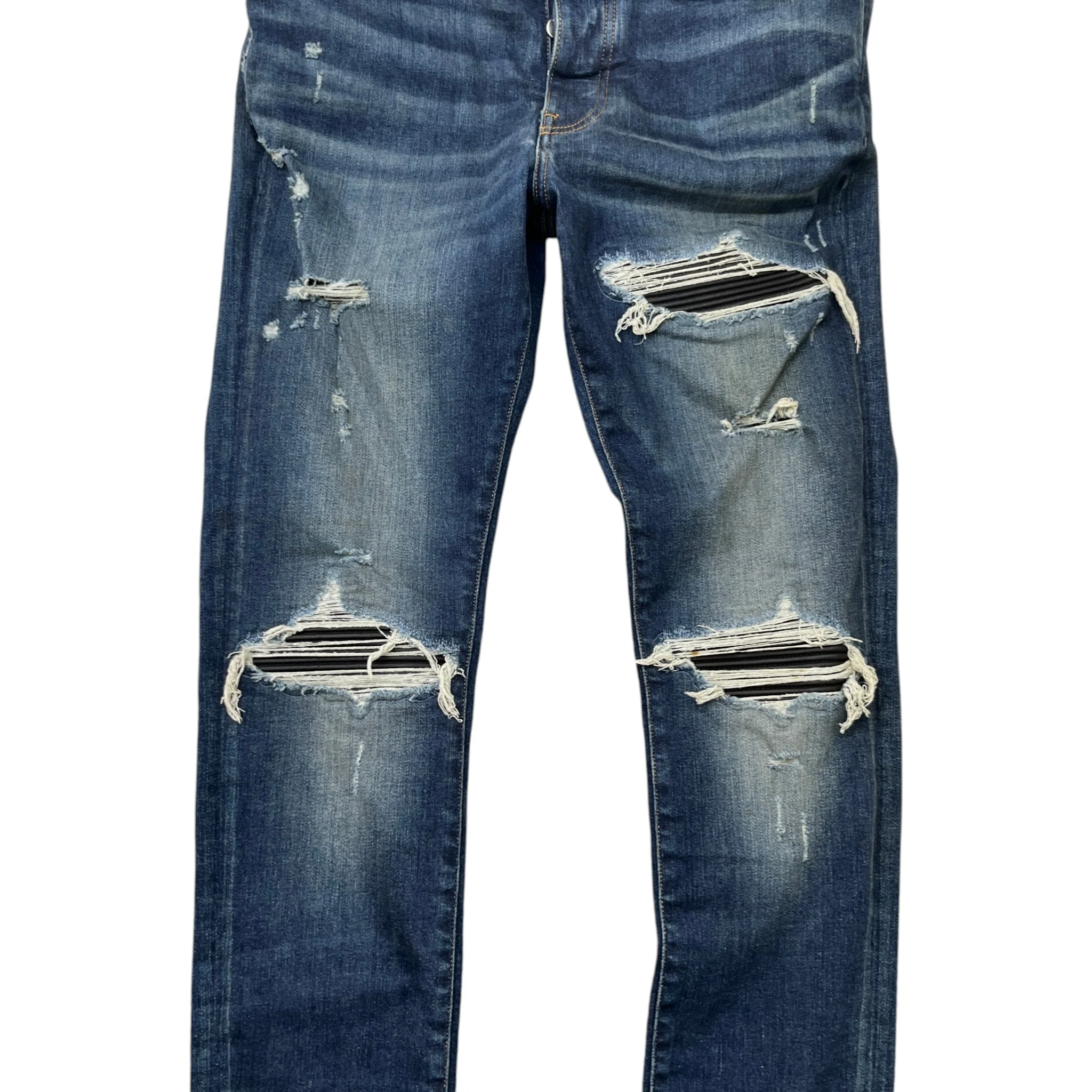 Men's Mx1 Distressed Jeans Blue Size Waist 33" - Image 5