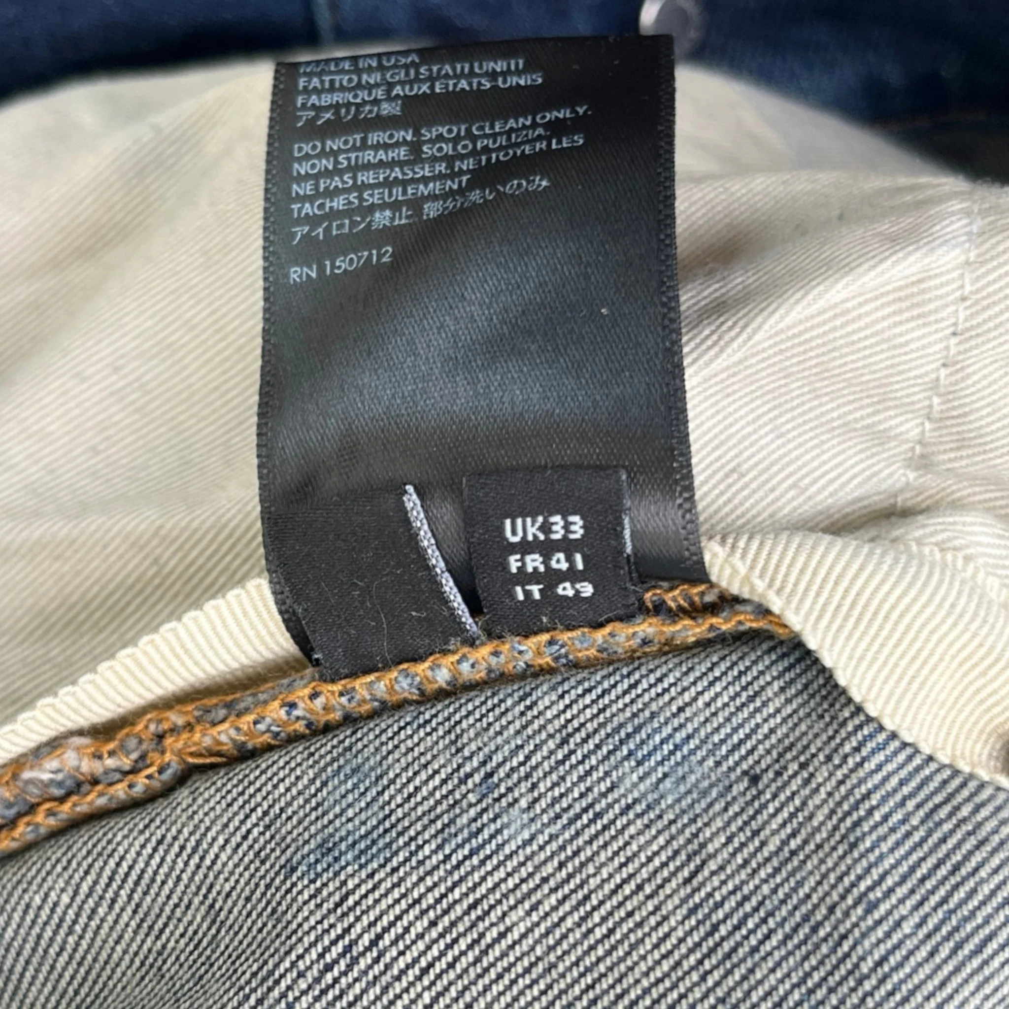 Men's Mx1 Distressed Jeans Blue Size Waist 33" - Image 8